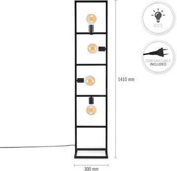 Paco Home Stehlampe OSKAR, ohne Leuchtmittel, LED Stehlampe Standleuchte Wohnzimmer Schlafzimmer Esszimmer Modern