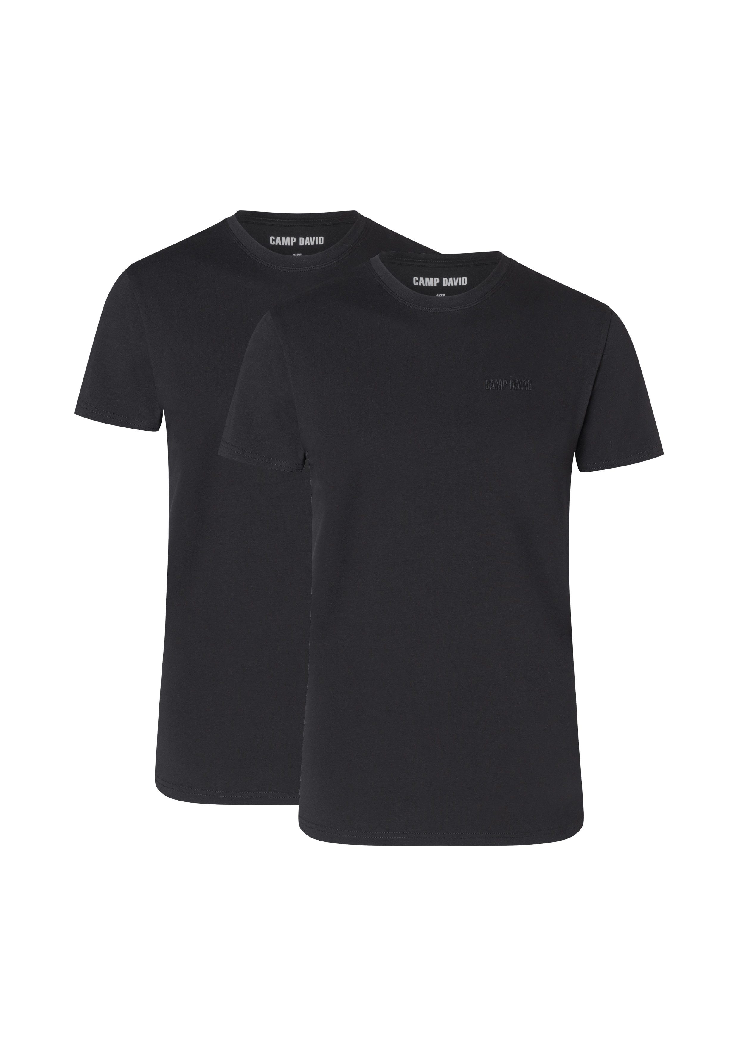 CAMP DAVID Unterhemd underwear (2er Pack) mit flacher Naht günstig online kaufen
