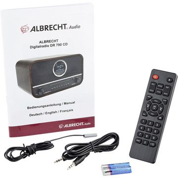 Albrecht Albrecht DR 790 CD-Radio DAB+, UKW AUX, Bluetooth®, CD Braun Radio