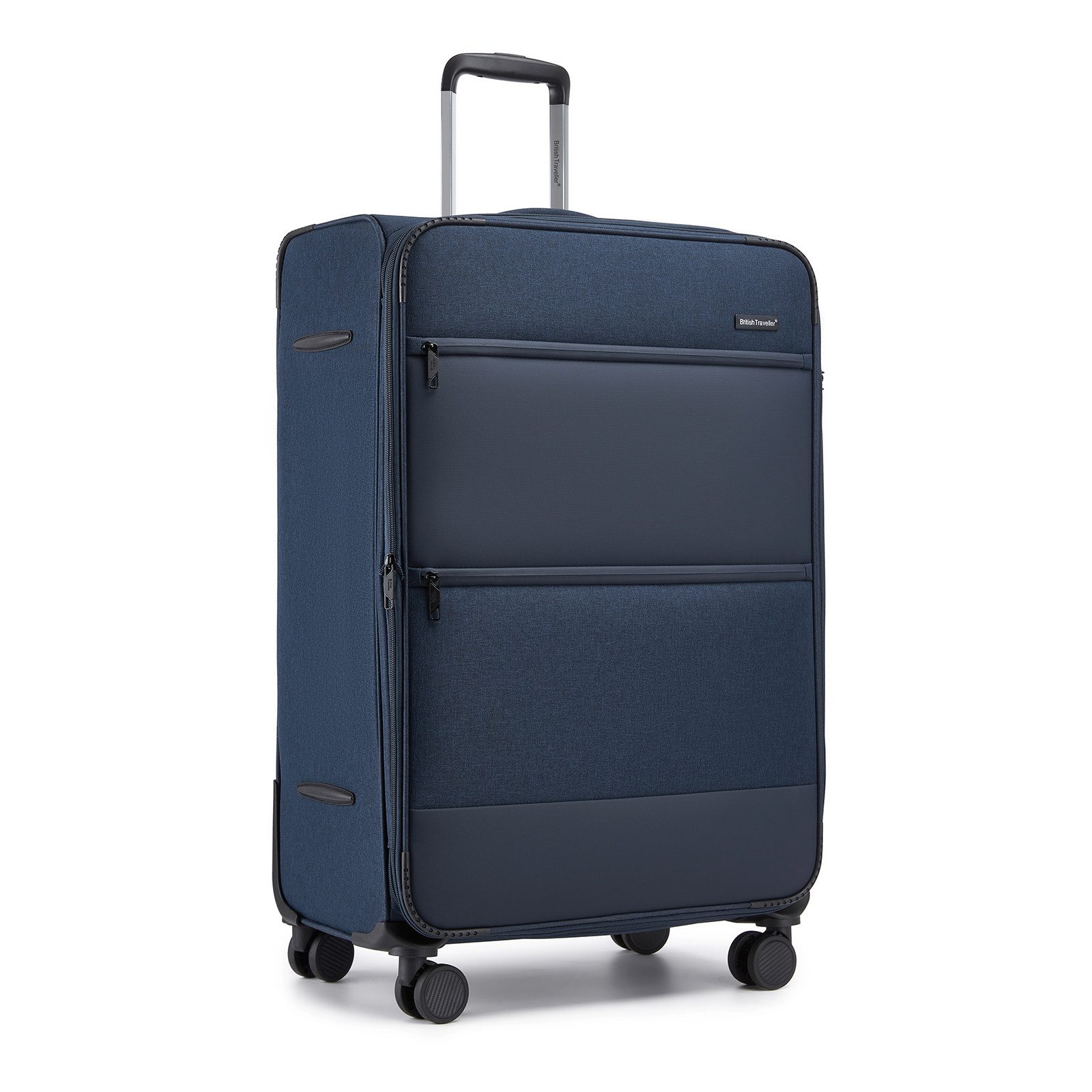 British Traveller Trolleyset, 41L Handgepäck & 68L/100L erweiterbare Stoffkoffer
