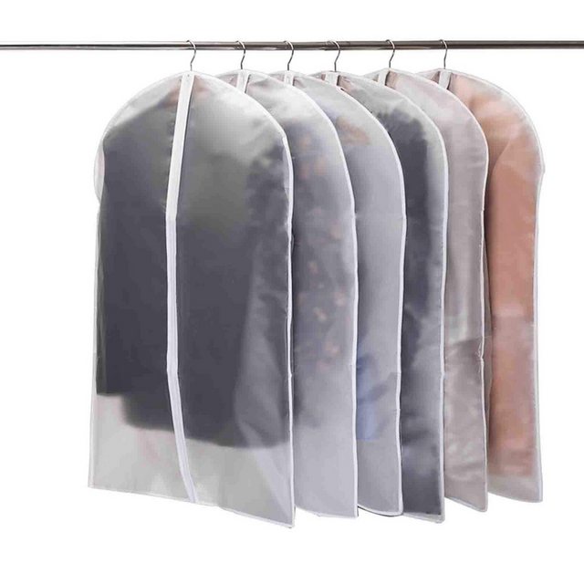CALIYO Kleidersack “Kleidersack, 6 Stück Hochwertiger Kleidersäcke Transparent 60×100 cm” (6 St) für Anzüge Kleider Mäntel Sakkos Hemden Abendkleider Anzugsack