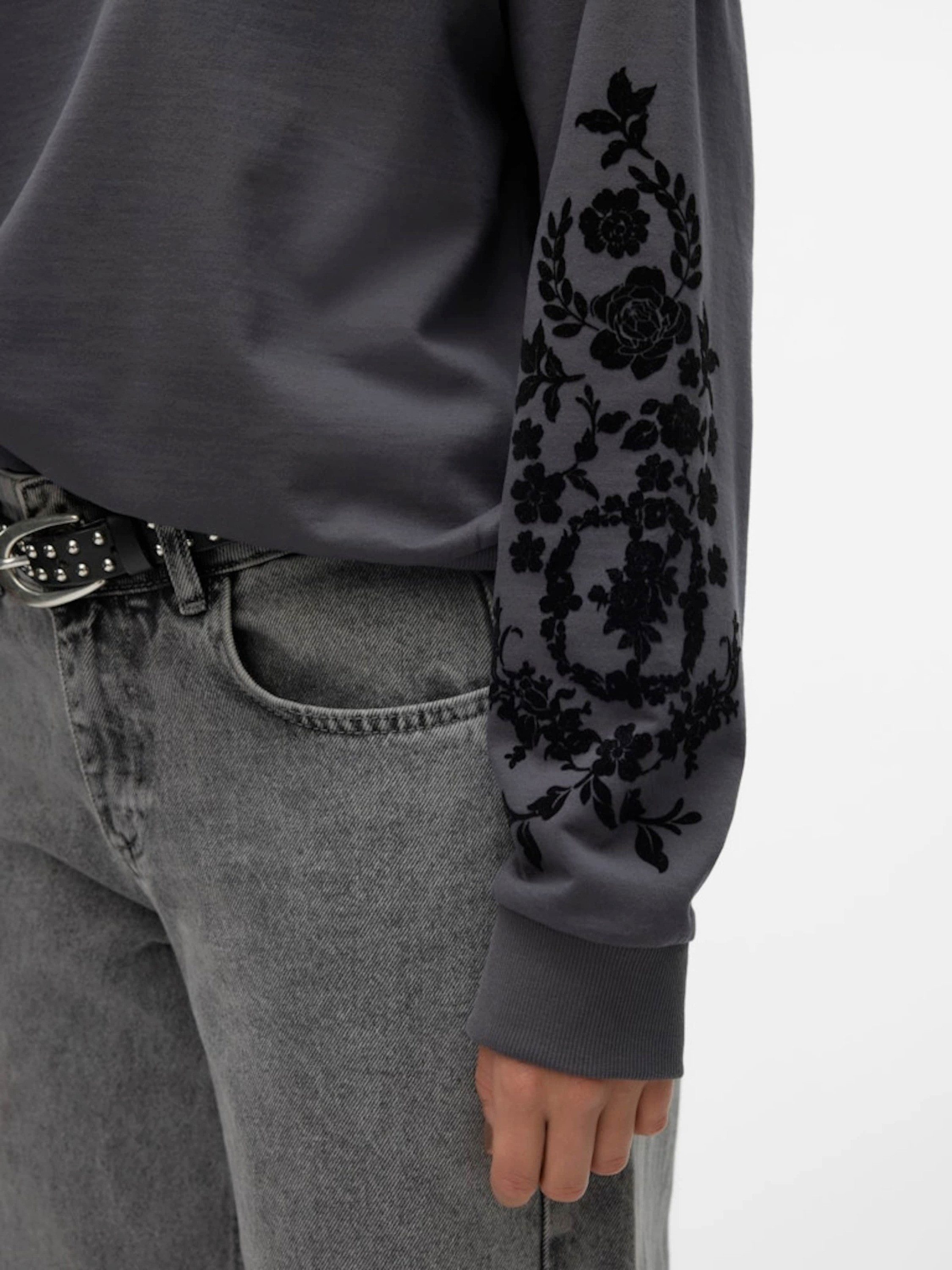 Vero Moda Sweatshirt VMHELEN TRINA (1-tlg) Stickerei