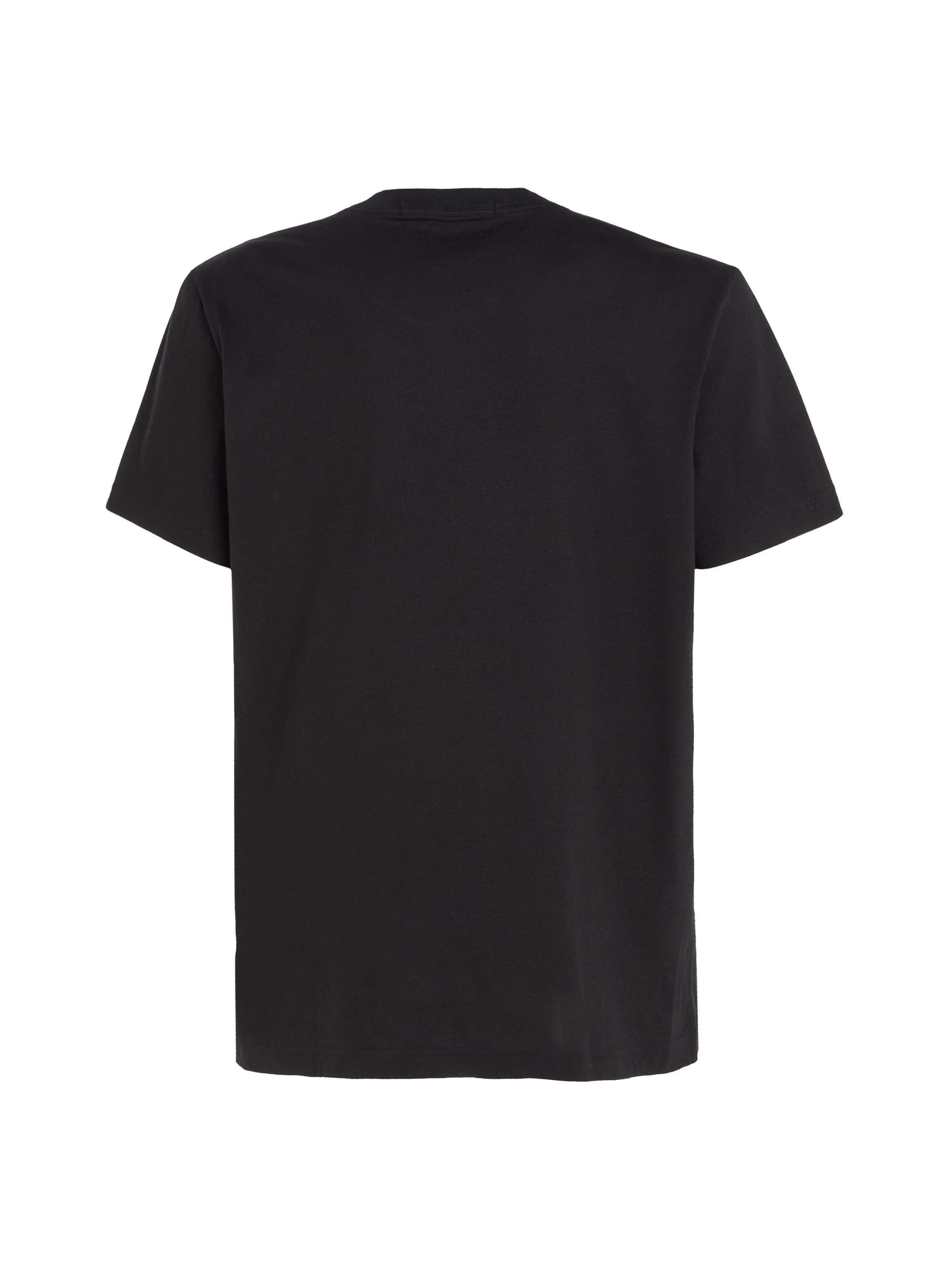 STACKED Calvin Klein T-Shirt OUTLINE Black Ck Jeans TEE LOGO