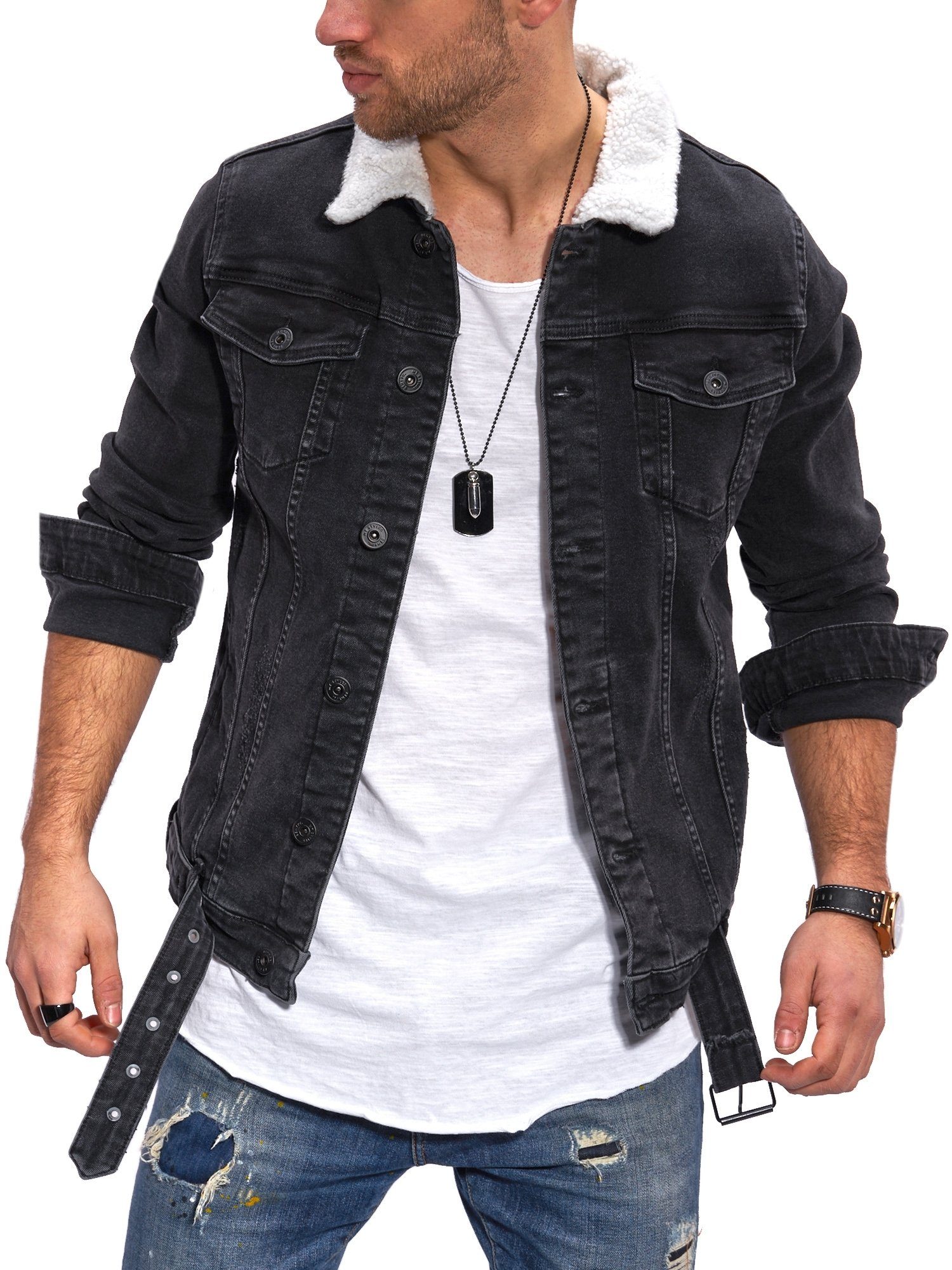 Schwarze Herren Jeansjacken Online Kaufen Otto