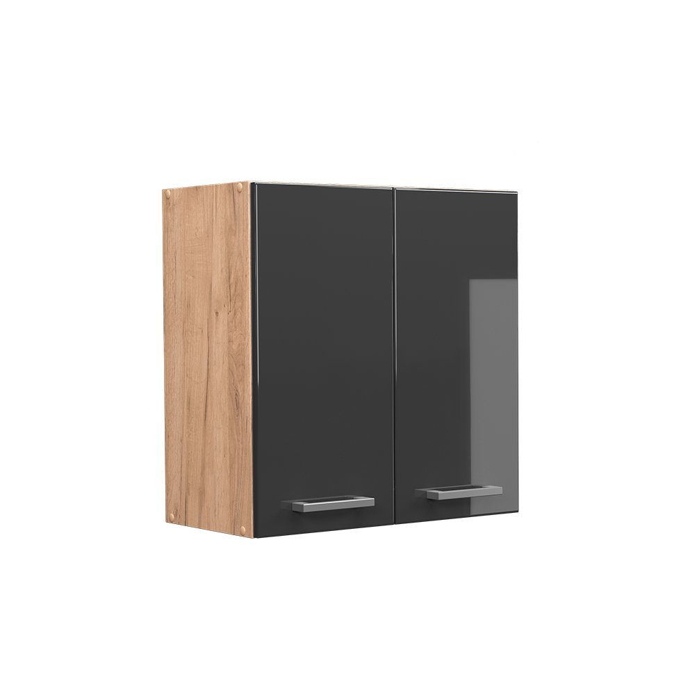 Vicco Hängeschrank R-Line, Anthrazit Hochglanz/Goldkraft Eiche, günstig online kaufen