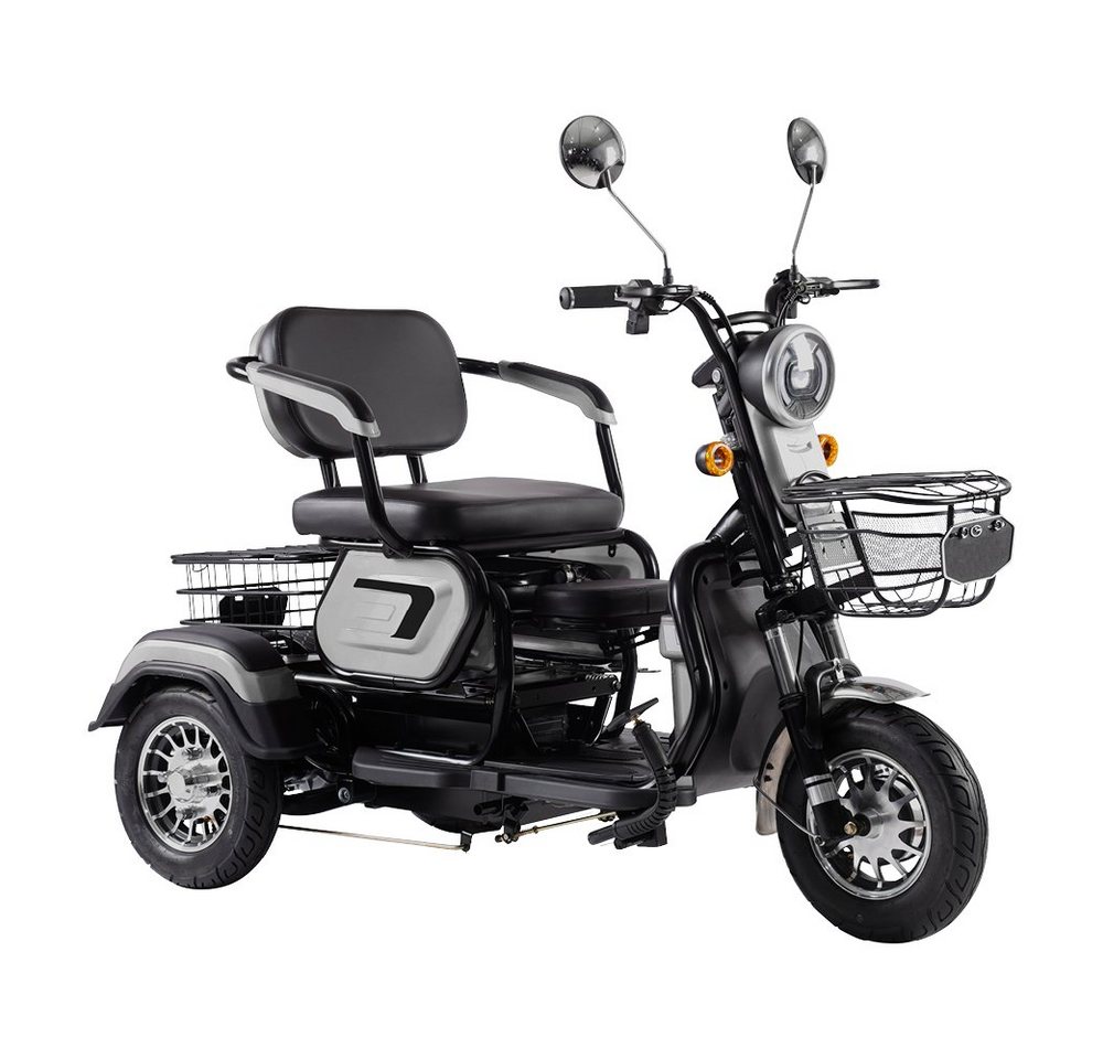 ENEWAY Elektromobil Bari, 500,00 W, 6,00 km/h, (Set, Fahrzeug mit Korb, Spiegel, Ladegerät), inklusive Körbe, mit leistungsfähigen Akkus