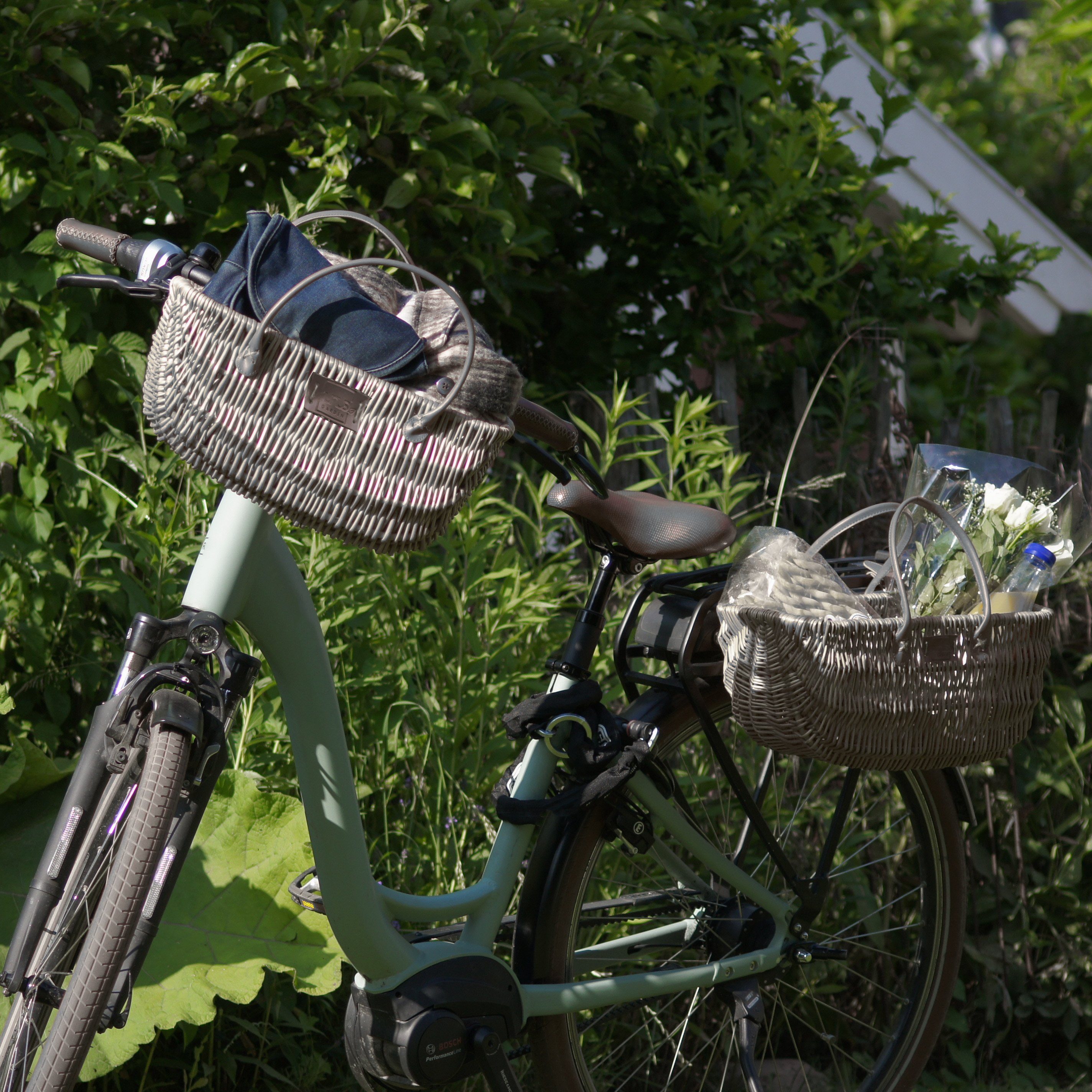 UNUS GARDEN Fahrradkorb für hinten und vorne Einkaufskorb