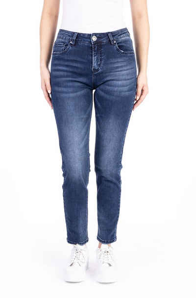 Blue Monkey 5-Pocket-Jeans Hannah Cropped Mom fit