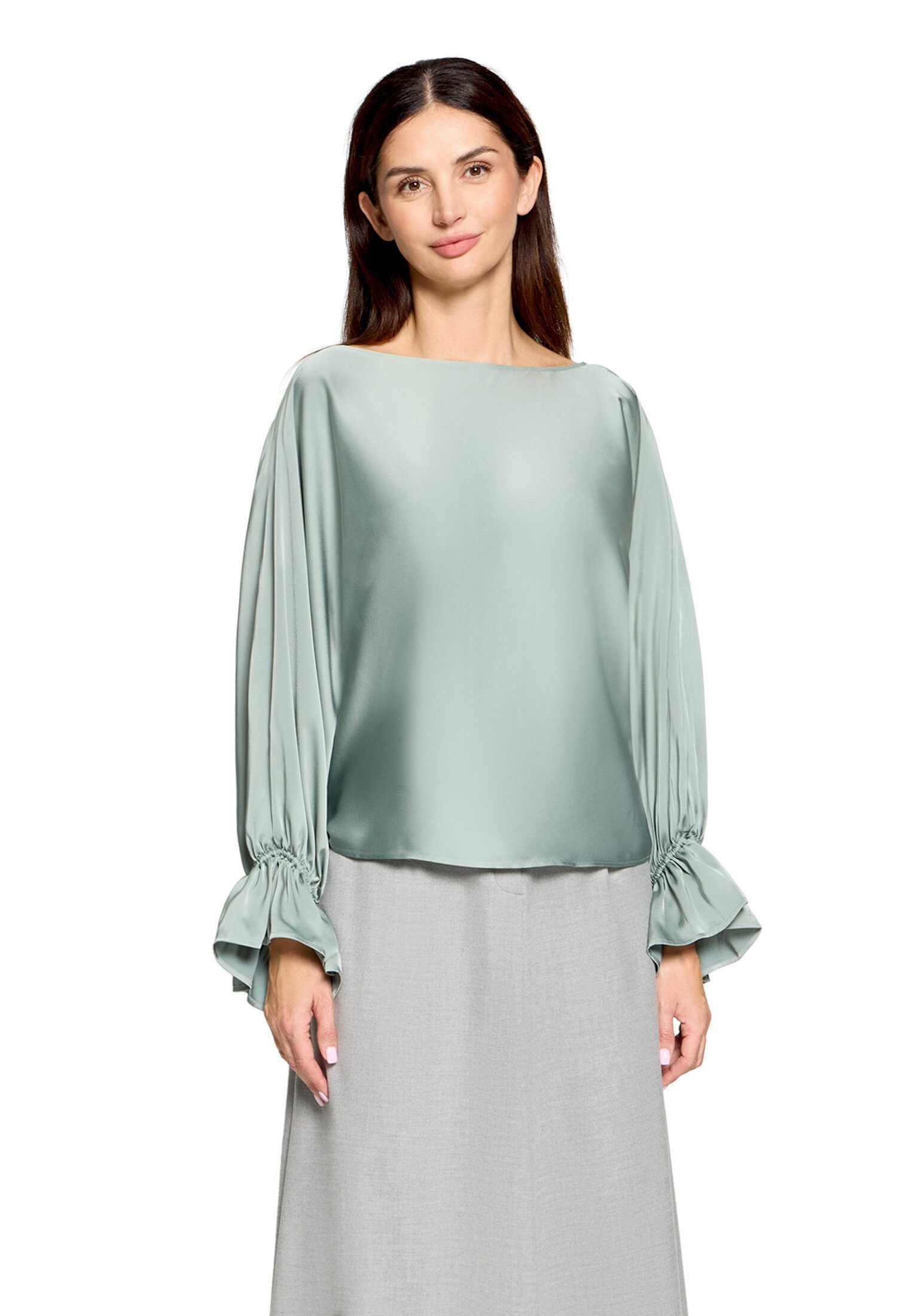 Betty Barclay Satinbluse Damen mit U-Boot-Ausschnitt
