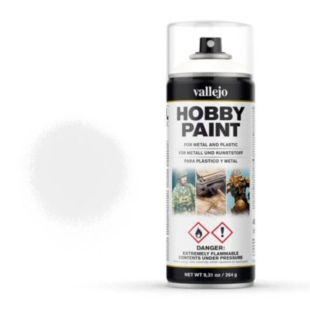 Vallejo Spielfigur Vallejo Hobby Paint Spray Primer Premium White (400 ml)