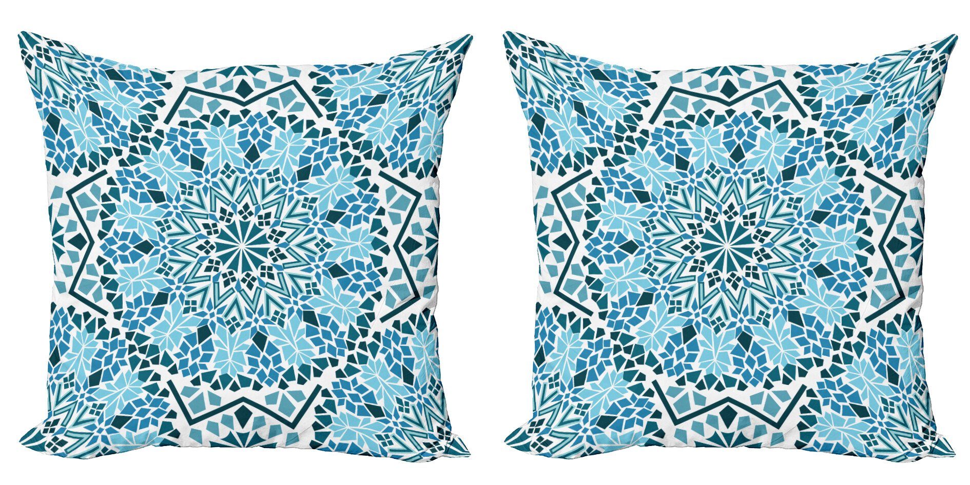 Modern Doppelseitiger Mosaike Digitaldruck, (2 Abakuhaus Stück), Kissenbezüge marokkanisch Accent geometrische