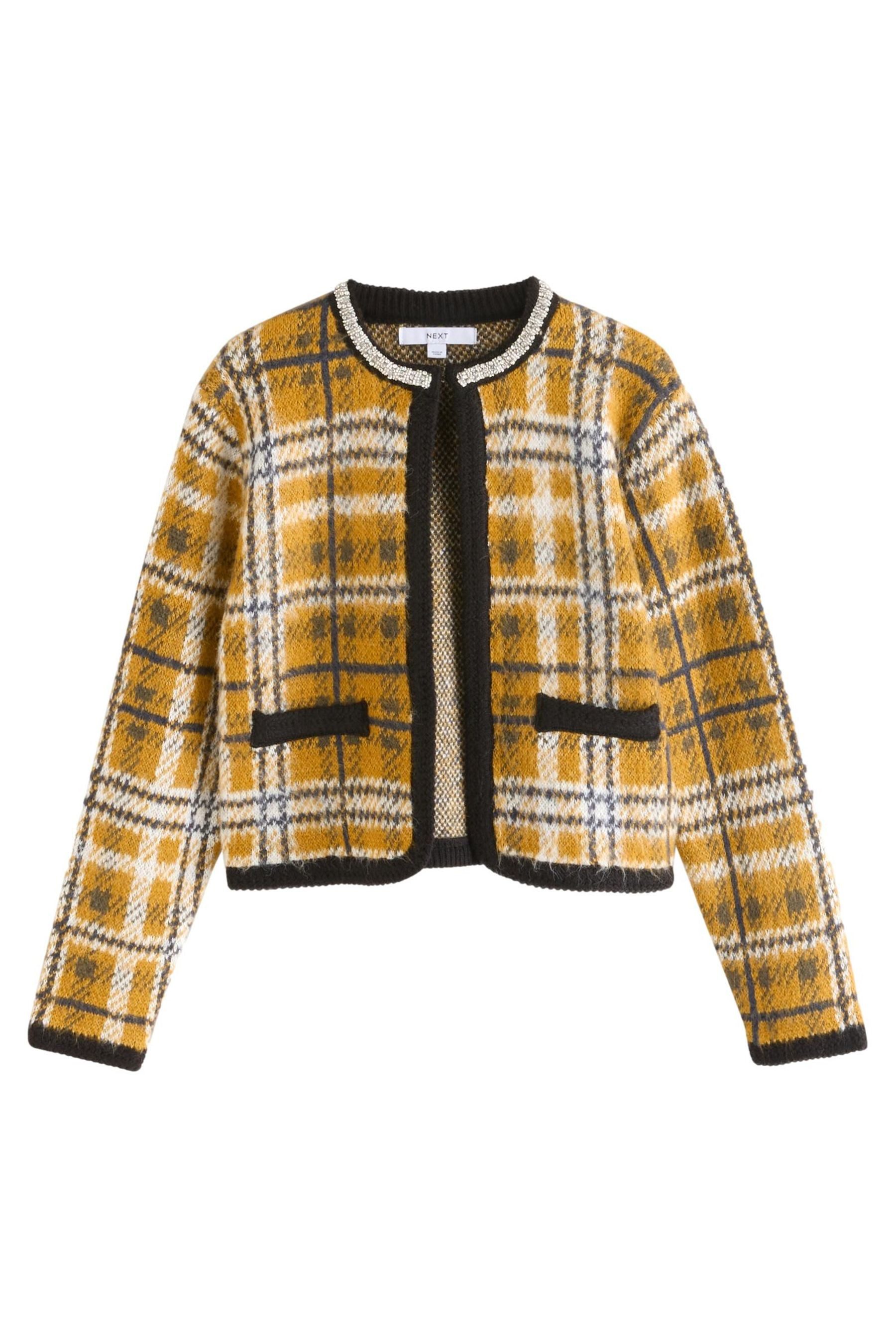 Next Strickjacke Angeraute Strickjacke mit verziertem günstig online kaufen