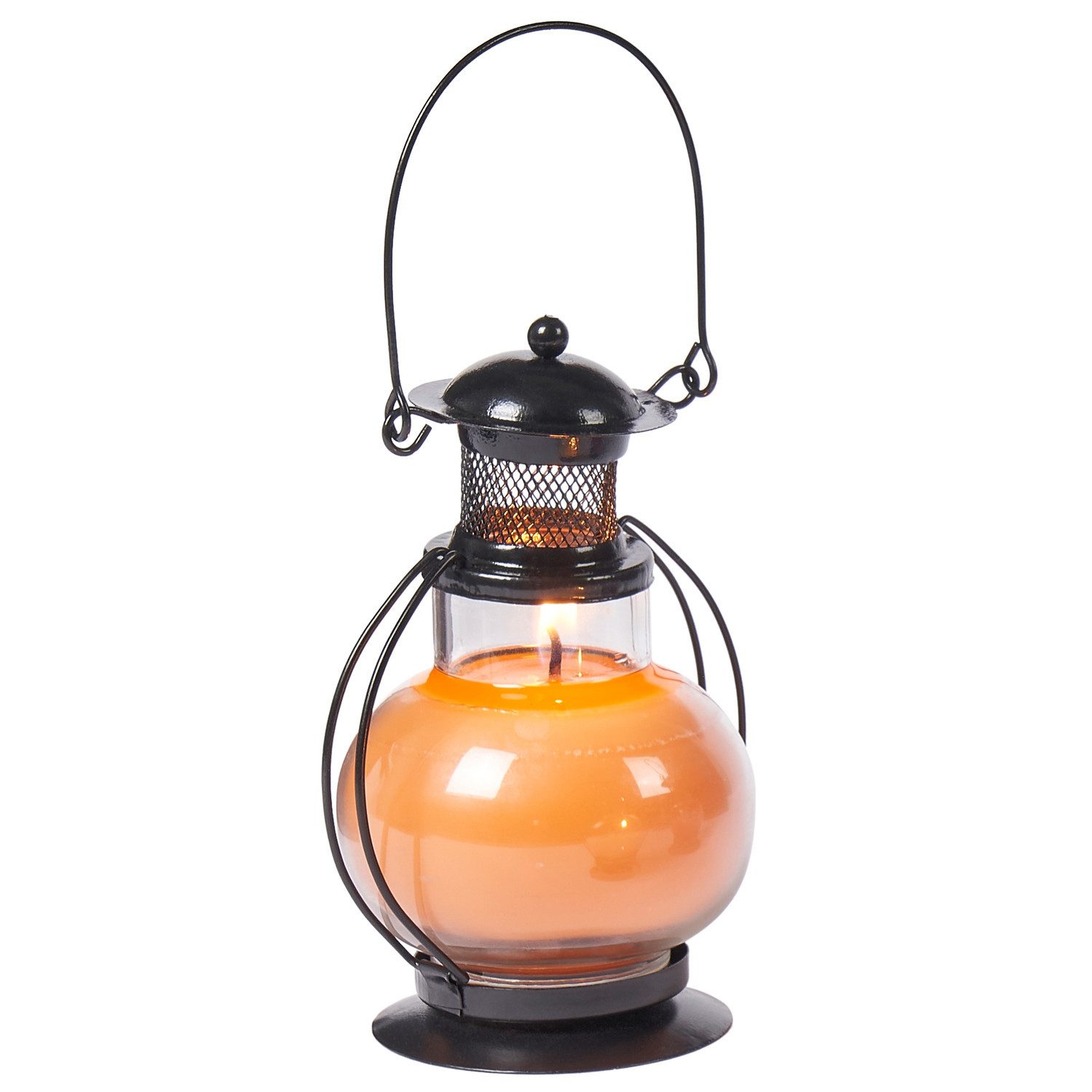 Marrakesch Orient & Mediterran Interior Kerzenlaterne Laterne Mini aus Metall gefertigt für Kerzendekoration, Lavendel 14 cm (1 St), Echtwachs