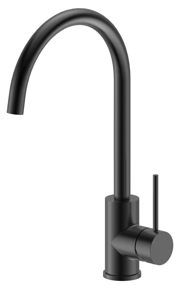 Sapho Küchenarmatur TRONA Stand-Spültischarmatur, Schwarz matt Sapho-JK649B