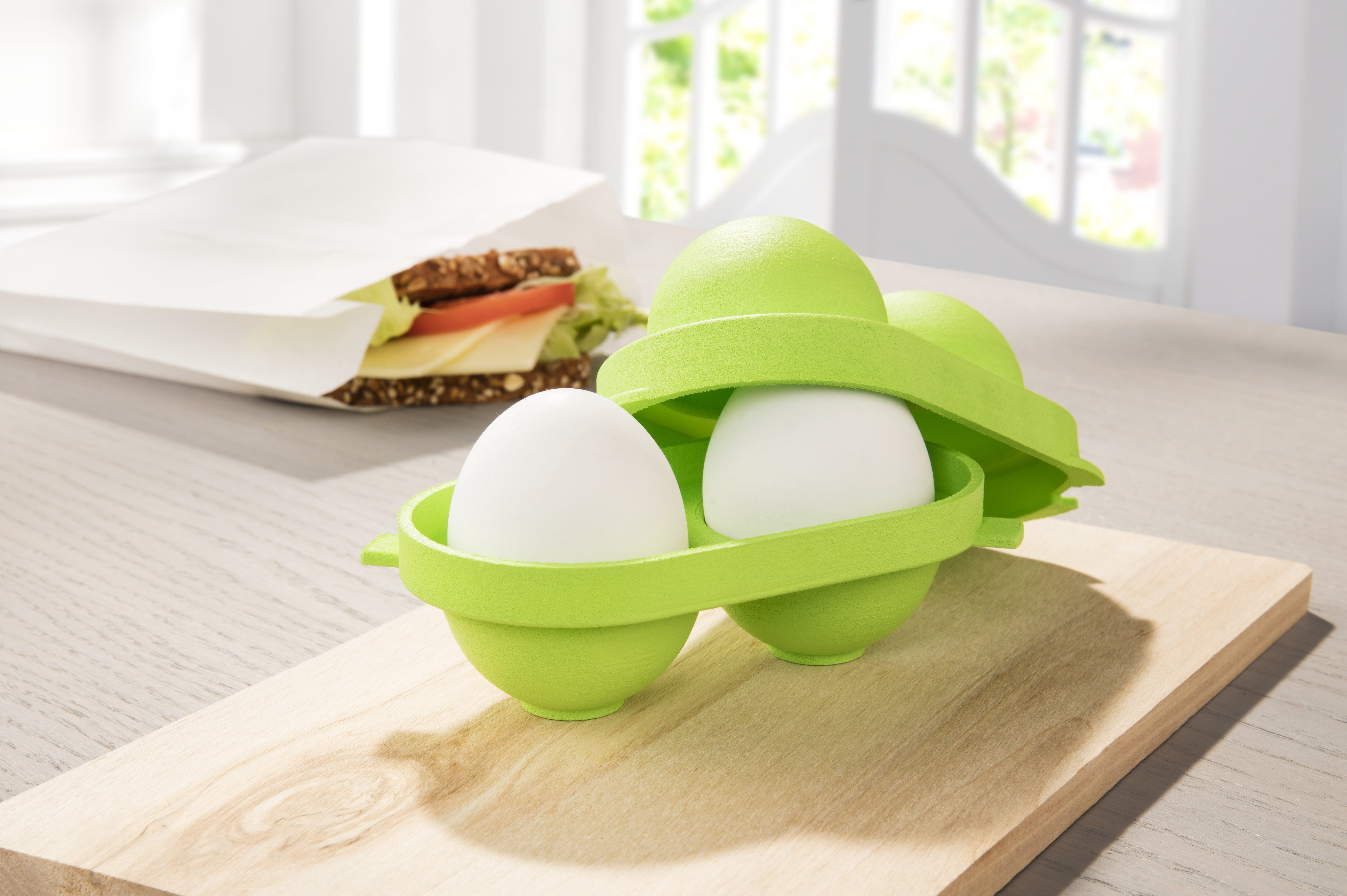 Ruco Lunchbox Eierbox, 2er Set, Kunststoff, (2-tlg), Transportbox, Eierkorb, Made in Germany
