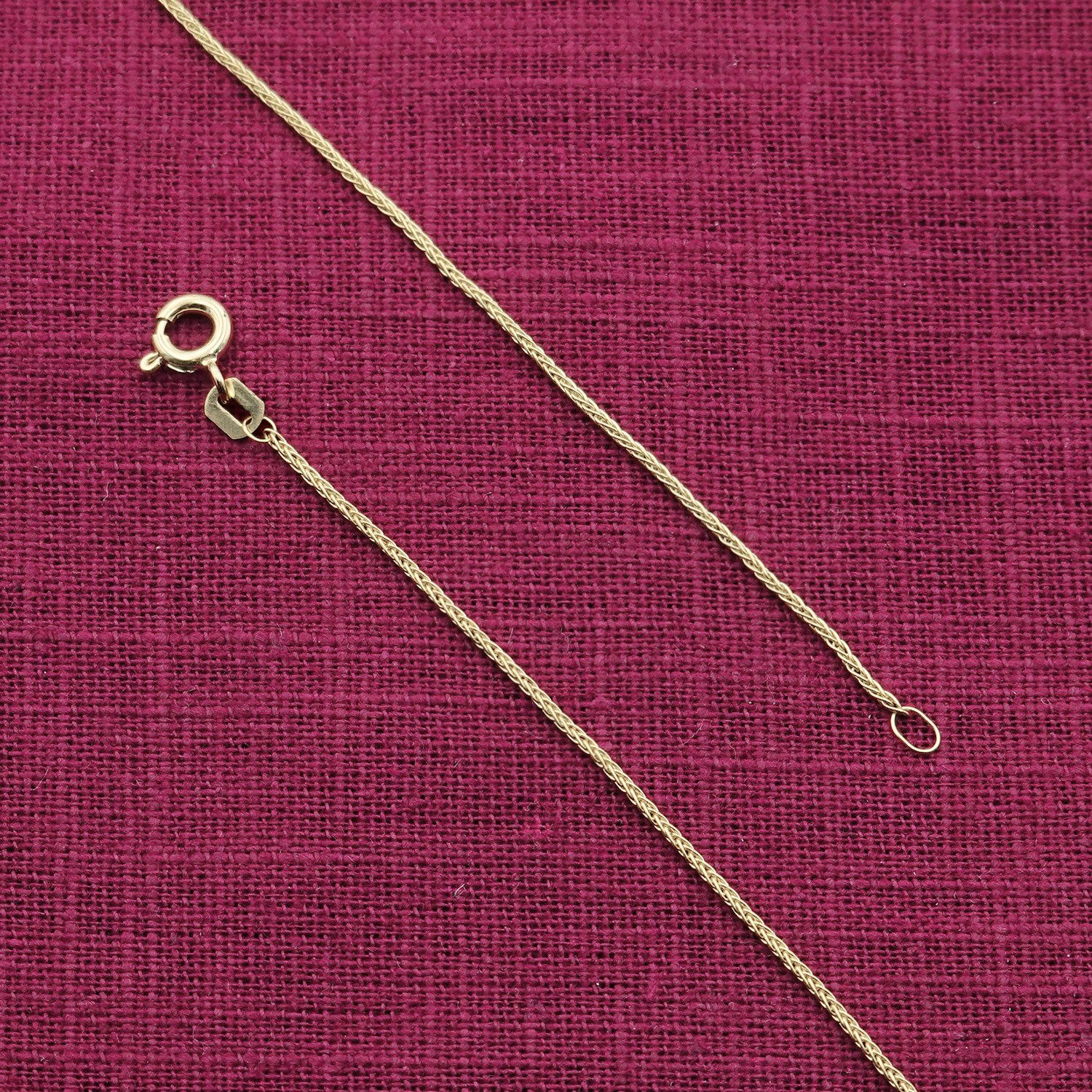 trendor Collier für Anhänger Gold 333 / 8K Zopfkette 0,8 mm