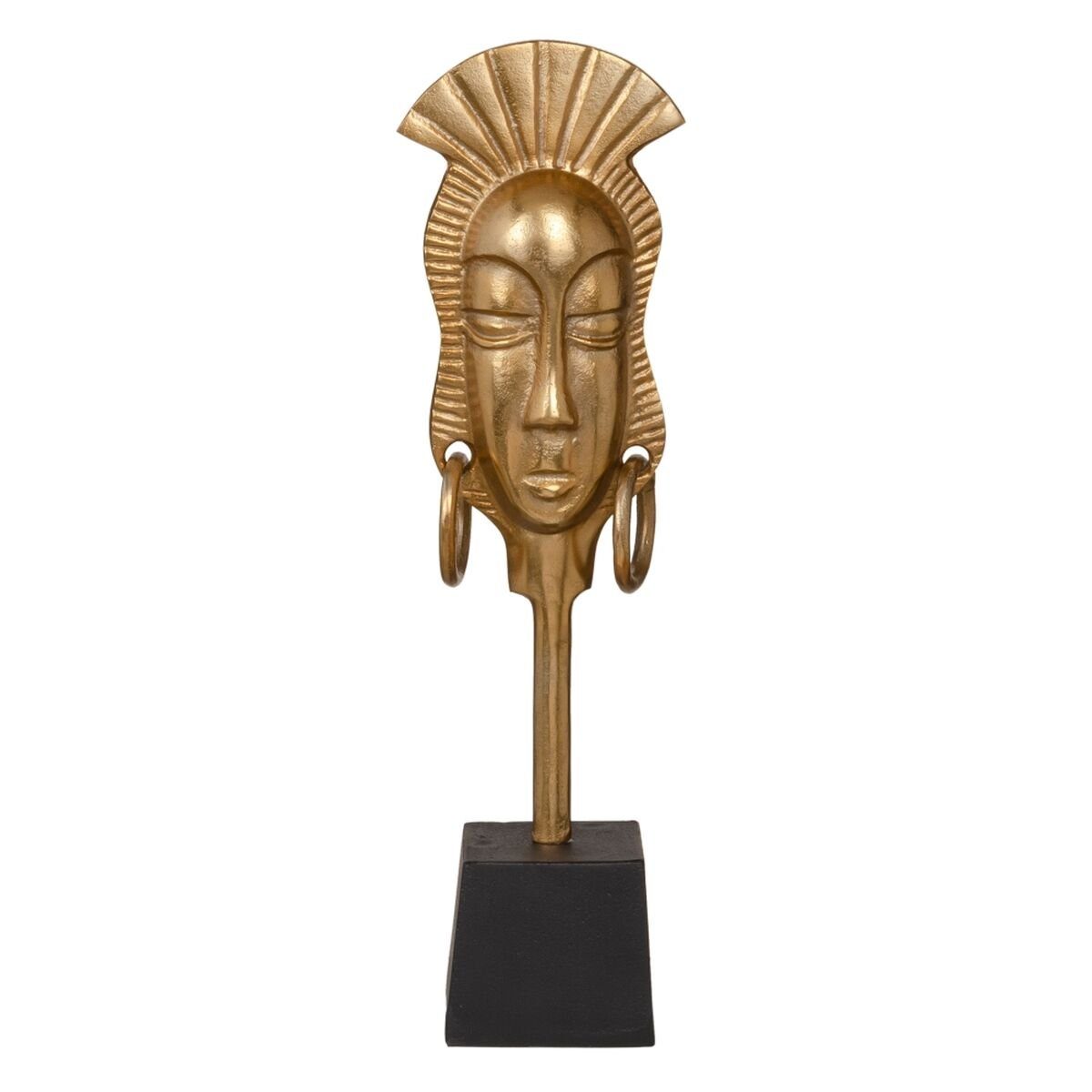 Schwarz 14,5 50 10,5 cm Dekoobjekt Gold x Afrikanerin Deko-Figur Bigbuy x