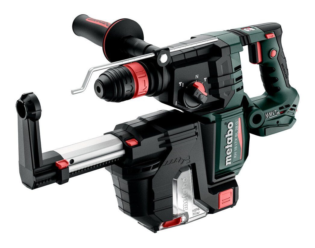 metabo Akku-Kombibohrhammer KH 18 LTX BL 28 Q Set, 18 V, max. 1000 U/min, ISA Hammer Ohne Akku in metaBox 185 XL