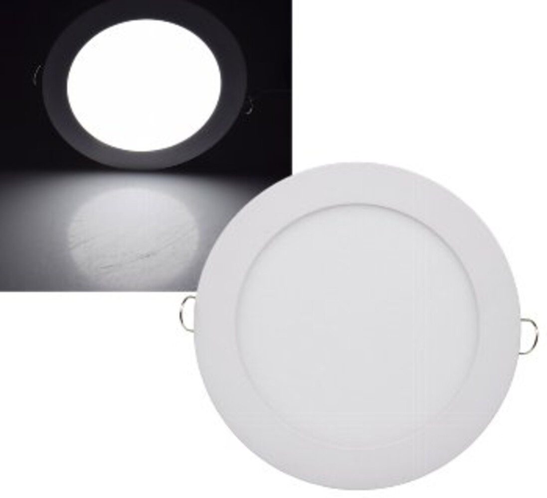 LED Panel Einbau, 12W, neutralweiß, 1020lm, 4200K, L38mm