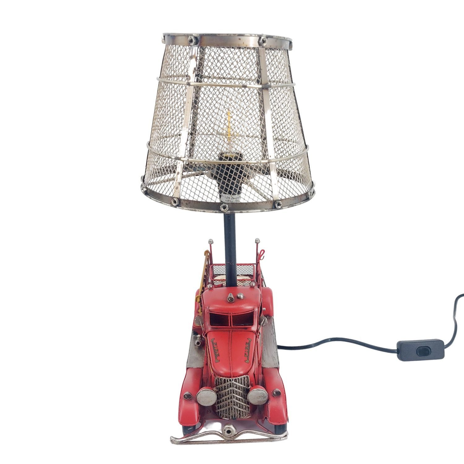 formano Tischleuchte, nicht enthalten, mit Schalter, Rot, Feuerwehr, H: 37cm
