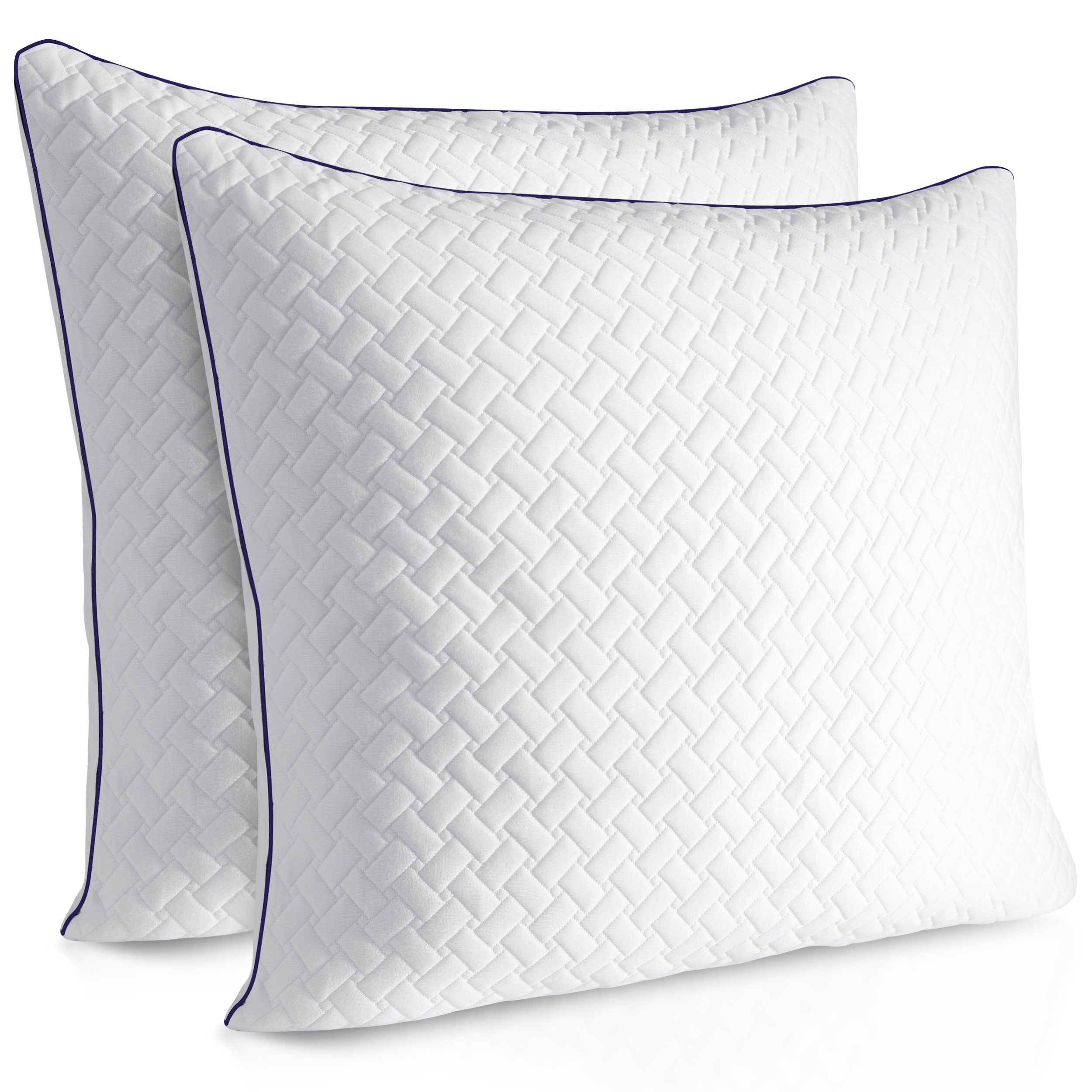 Gentle North Подушки Hochwertige Подушки aus Bambusfasern in Hotelqualität, Füllung: 100% Polyester, Seitschläfer, Rückenschläfer, Seitenschläfer, Bauchschläfer, 1- oder 2-tlg., Reißverschluss für Füllung, waschbar, Made in EU, allergikerfreundlich