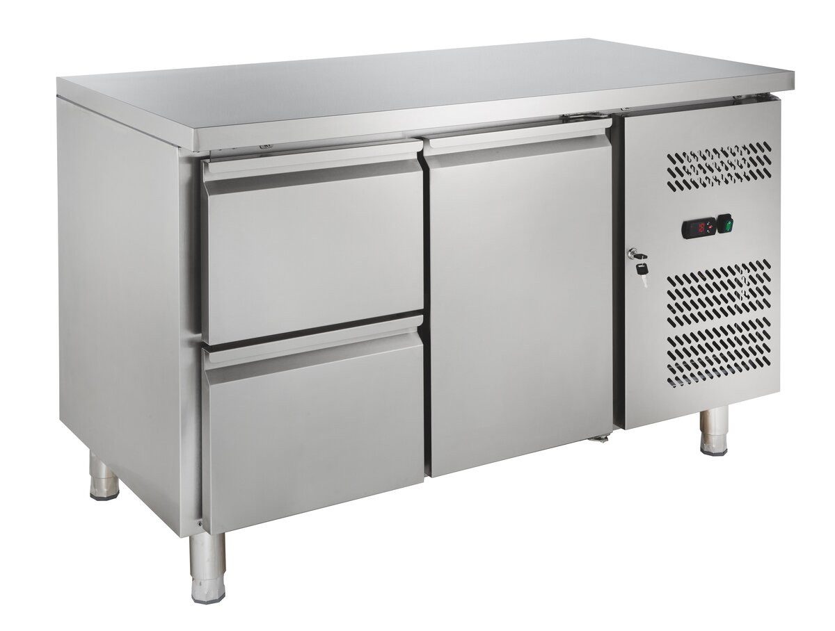 GastroHero Dönergrill Kühltisch ECO 1/2 GN 1/1 Edelstahl 214 L 230 V, 275 W