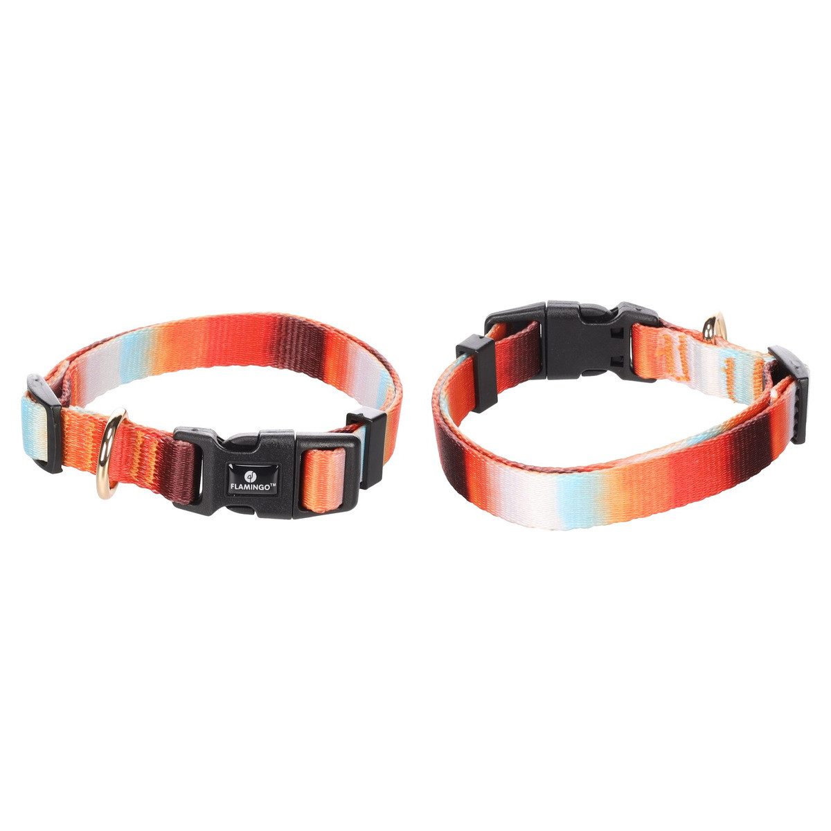 Flamingo Hunde-Halsband Halsband Naja bunt
