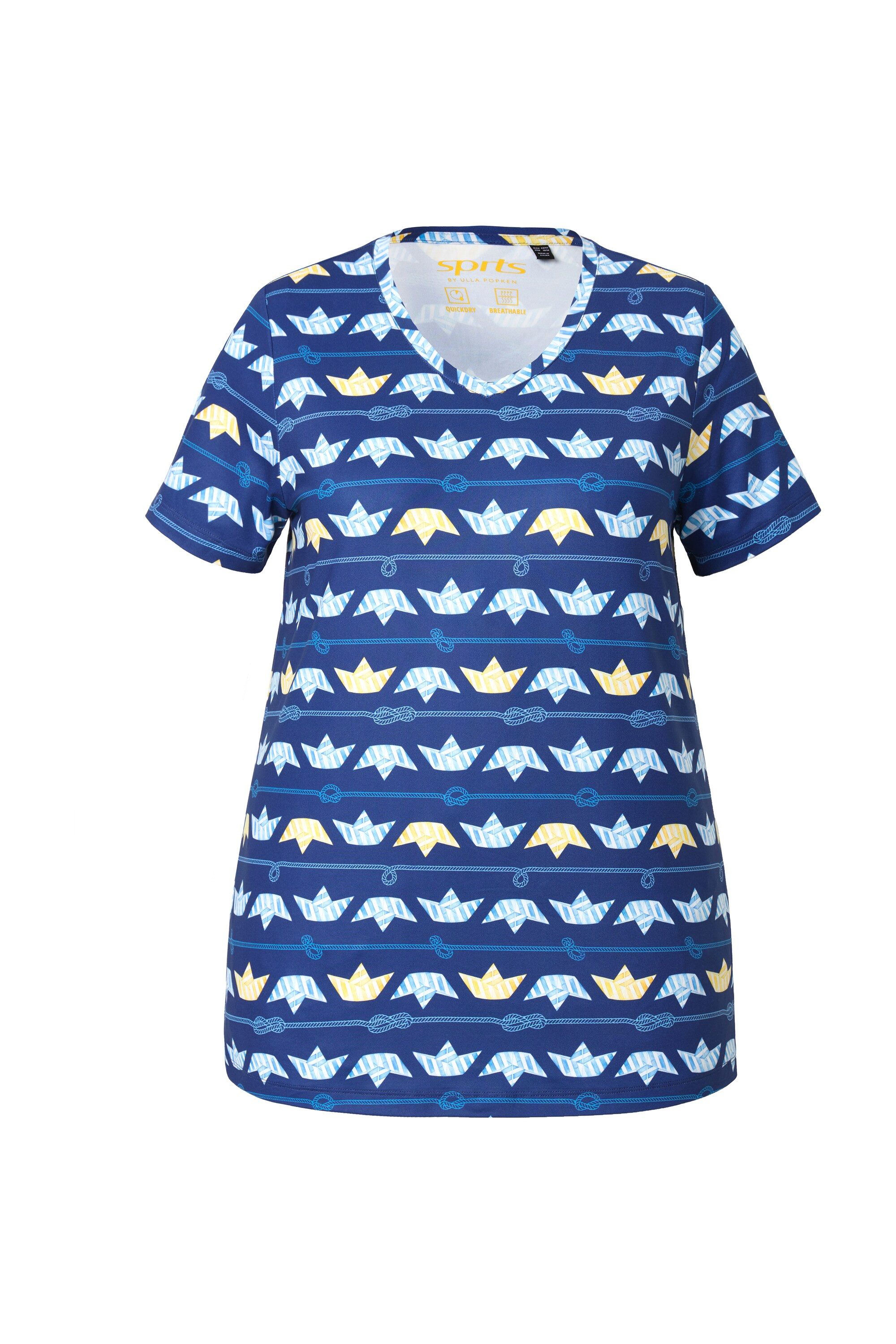 Ulla Popken T-Shirt Funktions-Shirt Schiffe Classic günstig online kaufen