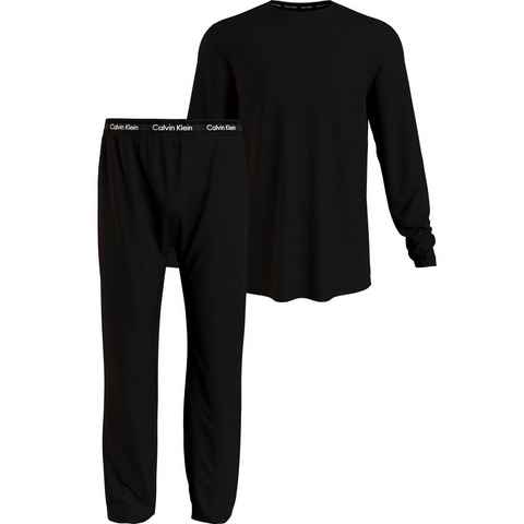 Calvin Klein Underwear Pyjama L/S PANT SET mit schmalem Bein