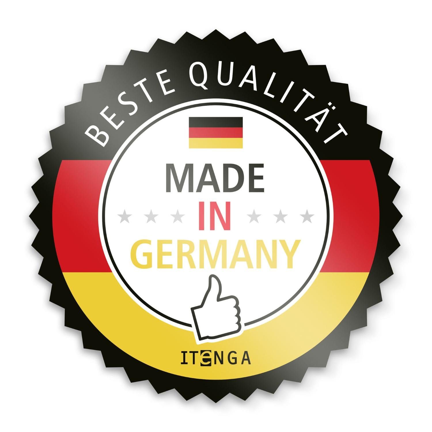 itenga Schultüte Schultüten-Zuschnitt 6-eckig, 68cm SCHWARZ - Schultüten Rohling zum Ba