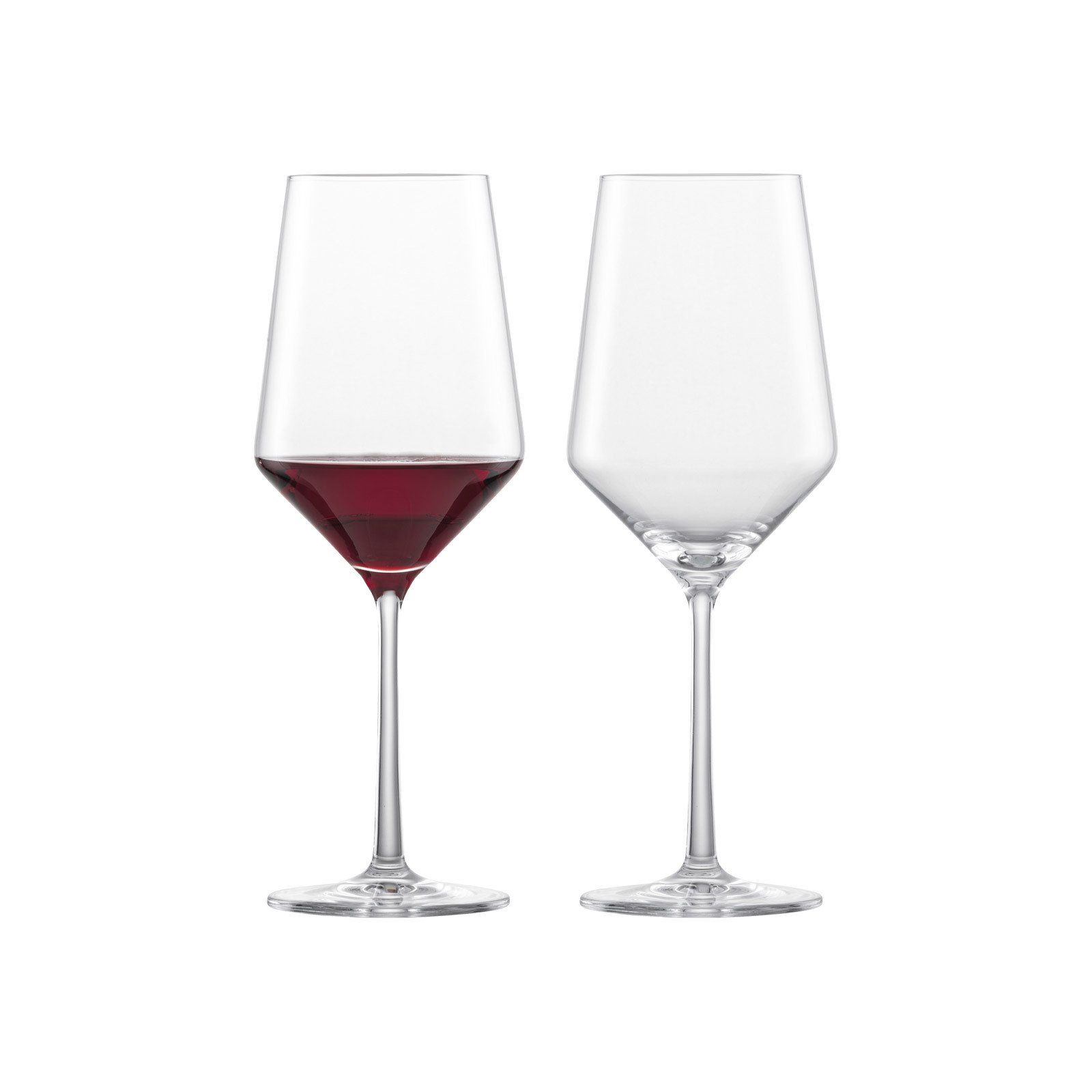 Zwiesel Glas Rotweinglas Pure Rotweingläser 540 ml 2er Set, Glas