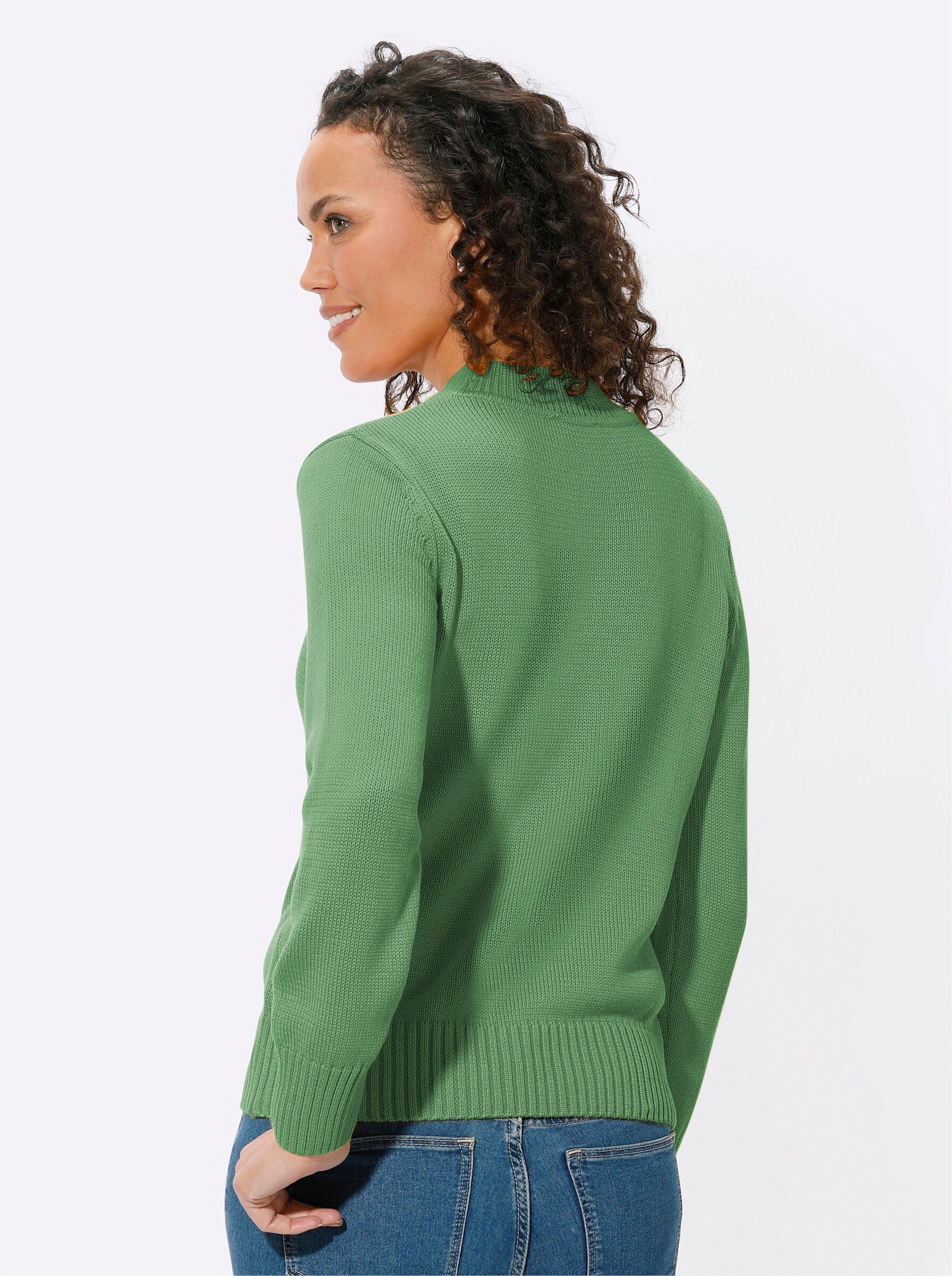 Witt Strickpullover Pullover Langarm Materialmix günstig online kaufen