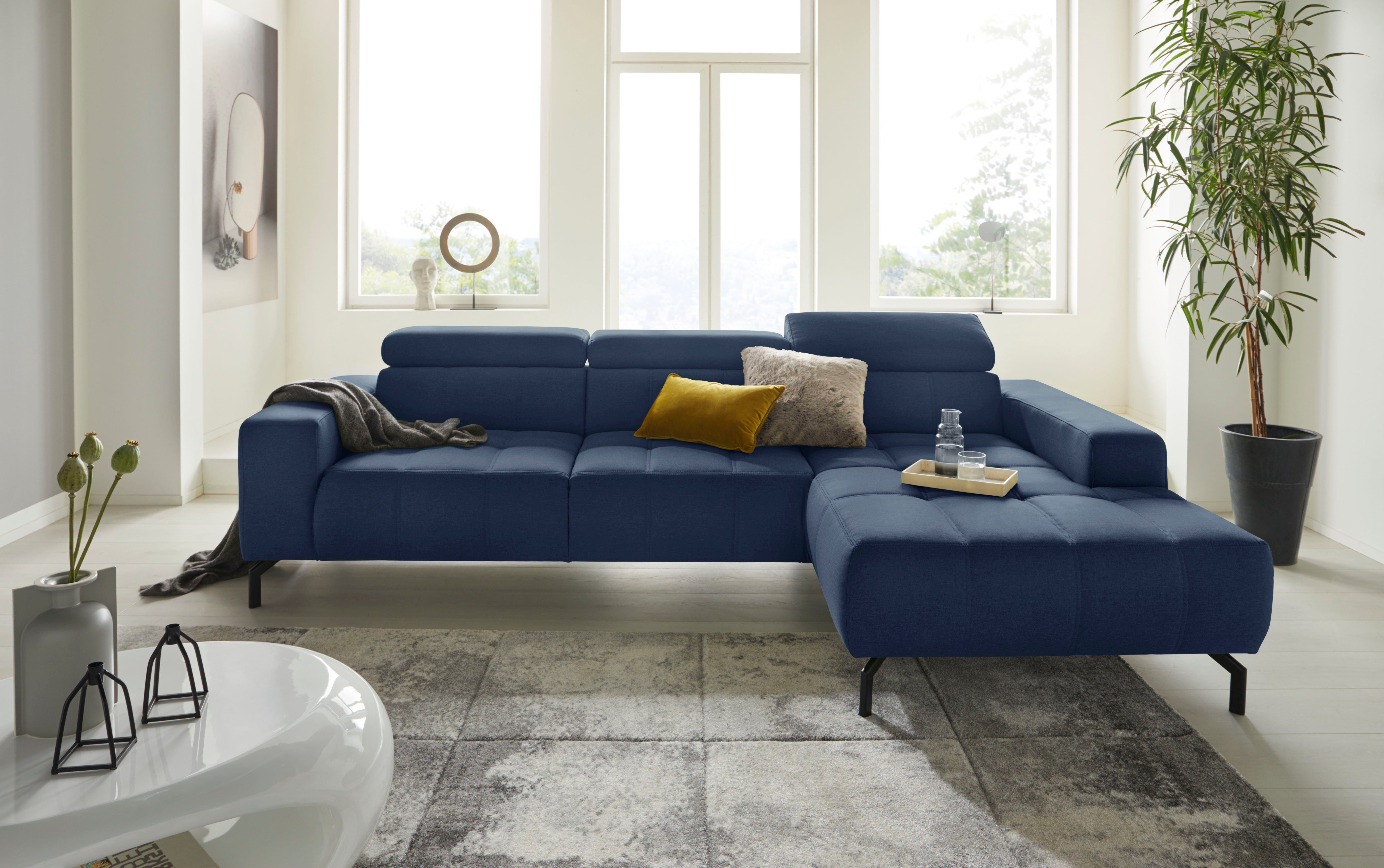 DOMO collection Ecksofa "Cunelli tolle Sitznähte als Designelement, fester günstig online kaufen