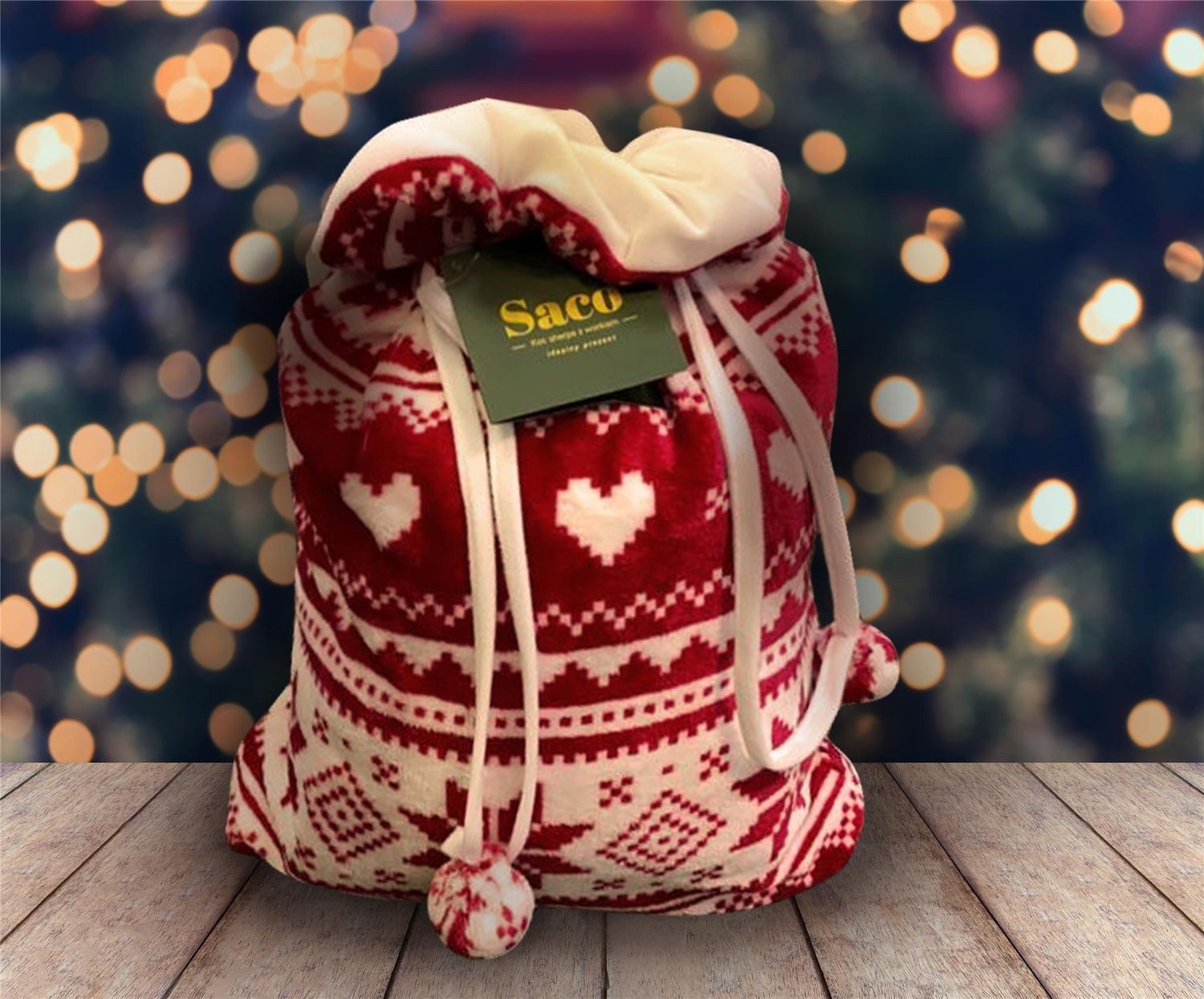 texpot Tagesdecke Kuscheldecke 150x200 als Geschenk im Sack Weihnachten – Bild 4 von 5