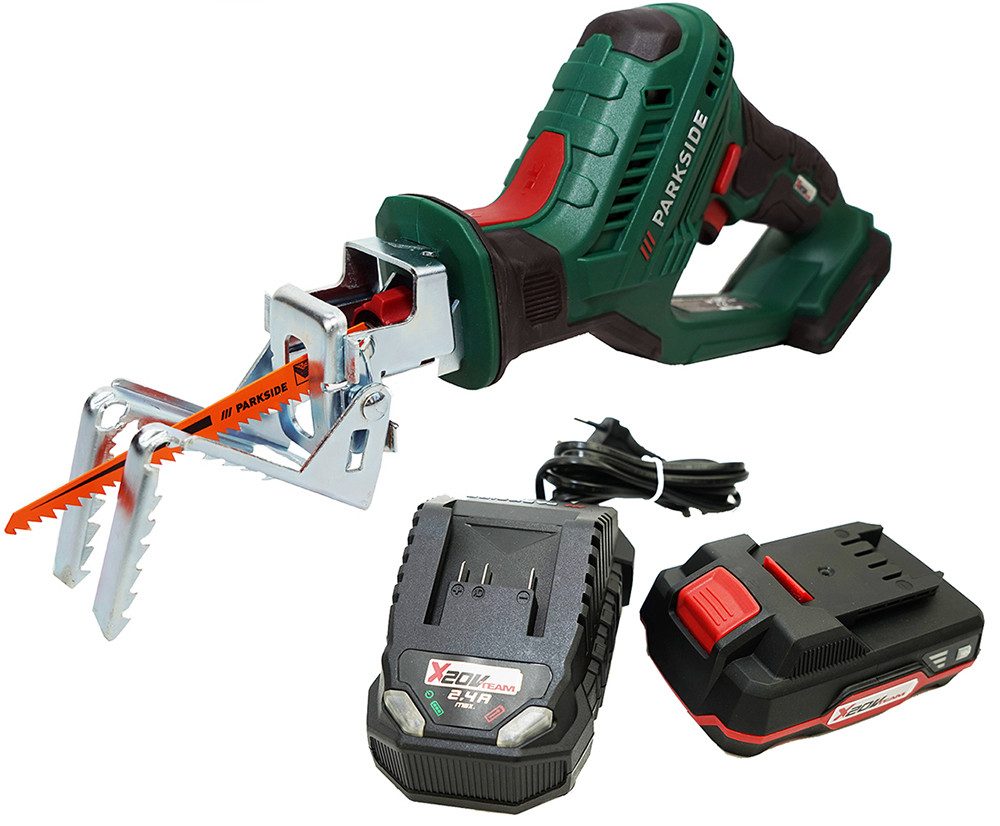 Parkside Akku-Astschere 20V Akku Astsäge PASA 20 im Transportkoffer