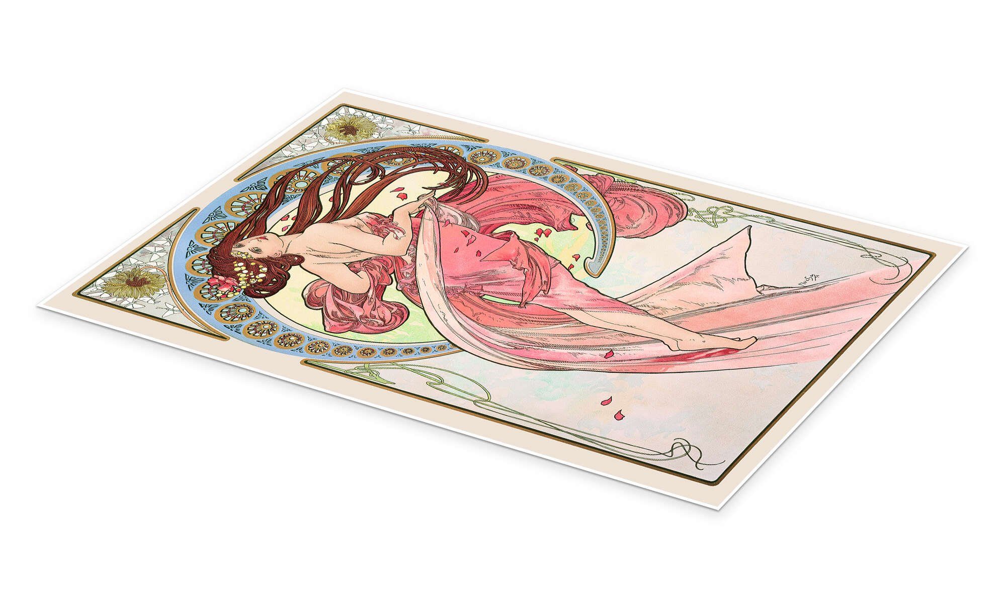 Posterlounge Wandbild Die Vier Künste - Tanz, Alfons Mucha, erhältlich als Poster, Leinwandbild, Wandsticker oder Acrylglasbild – Bild 2 von 5