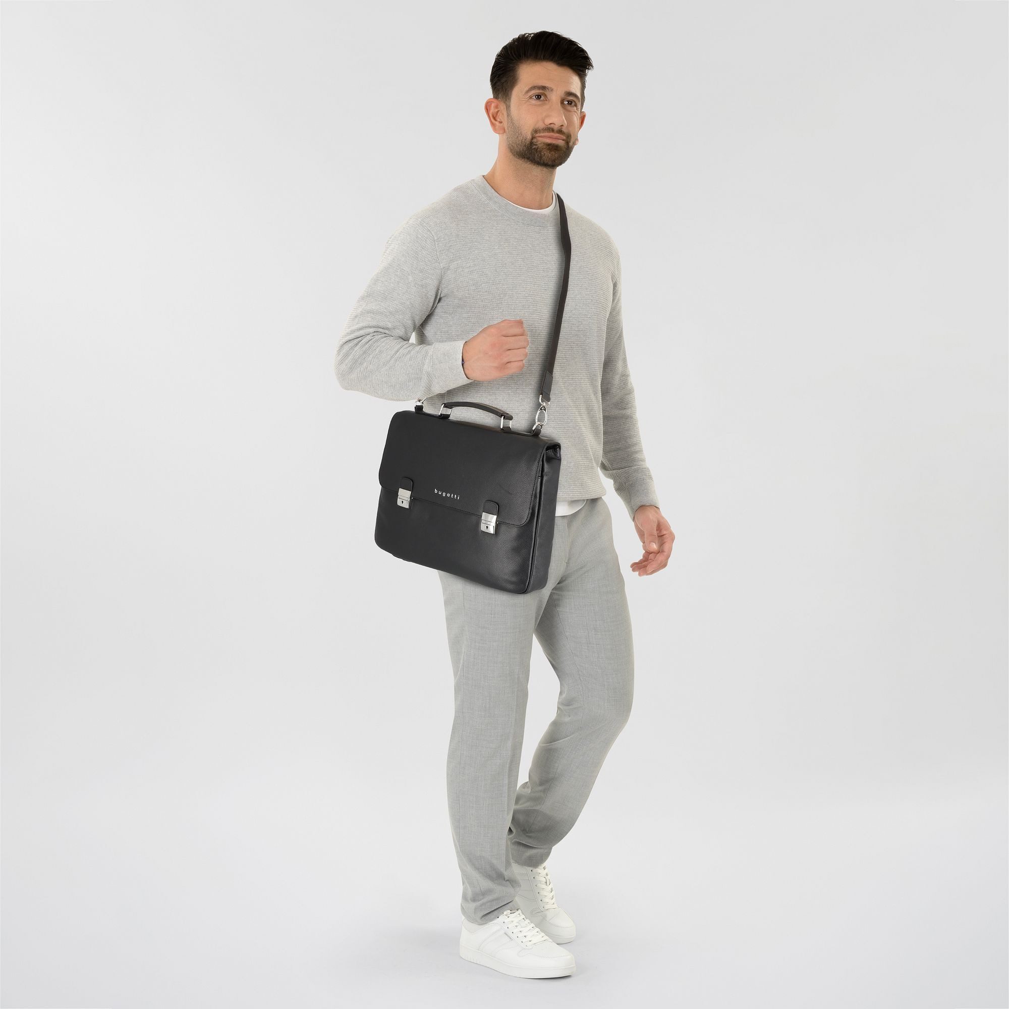 bugatti Aktentasche Valencia, Leder