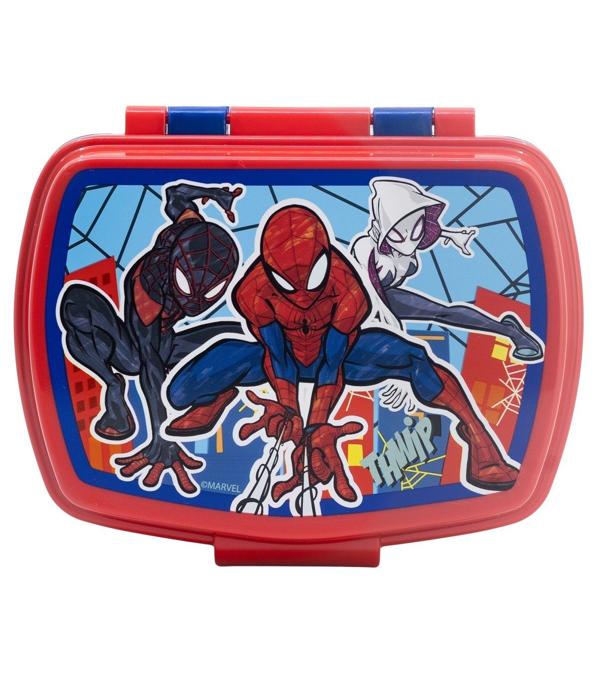 MARVEL Lunchbox Spiderman Kinder Brotdose für Schule Freizeit und Ausflug, Polyethylen, (Packung)