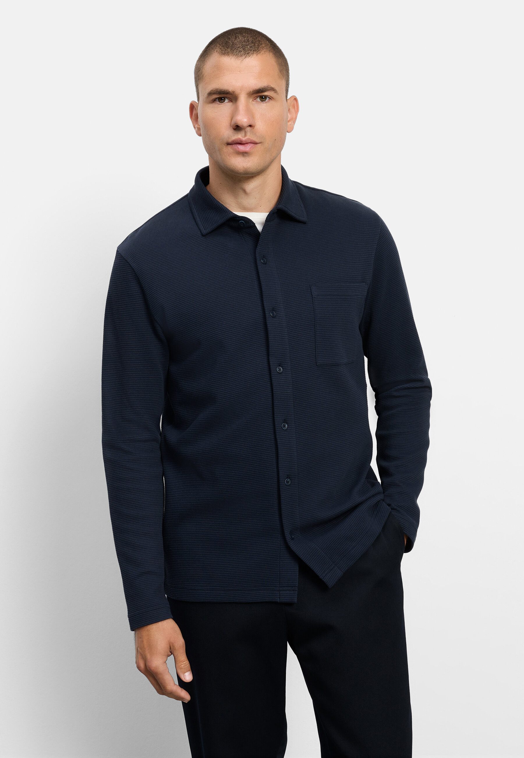 OLYMP Poloshirt OLYMP Casual Wirk, Polo langarm
