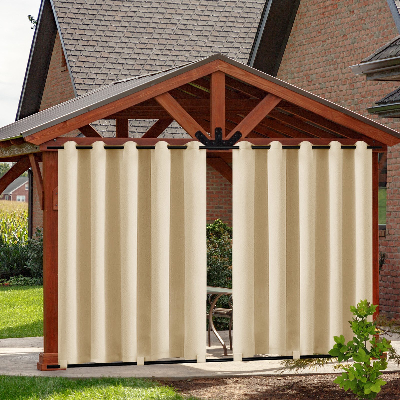 Qelus Outdoorgardine Blickdicht Vorhänge Wasserdicht,Outdoor Vorhang günstig online kaufen