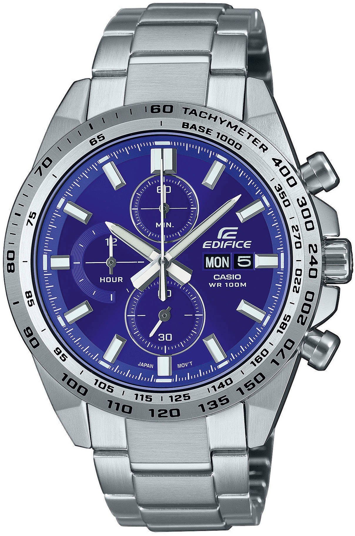 CASIO EDIFICE Chronograph EFR 574D 2AVUEF Quarzuhr Armbanduhr Herrenuhr Stoppfunktion bis 10 bar wasserdicht Geschmackvoller Herrenchronograph