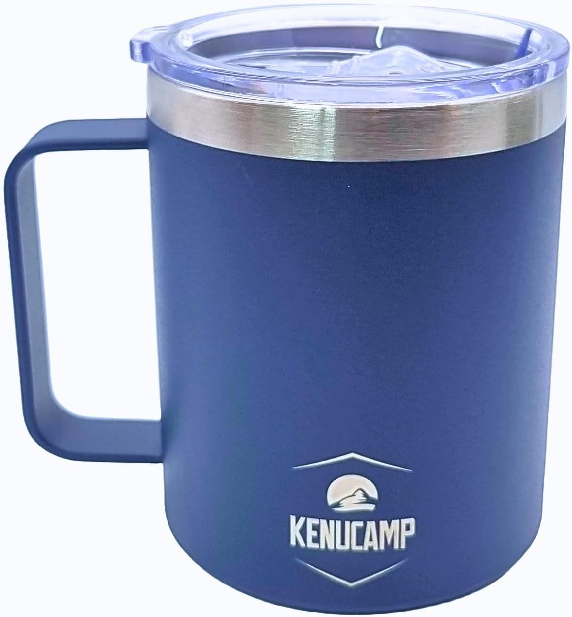 Kenucamp Thermotasse Kenucamp® Thermobecher 350 ml Edelstahl, Doppelwandige Thermotasse mit Deckel, bruchsicher