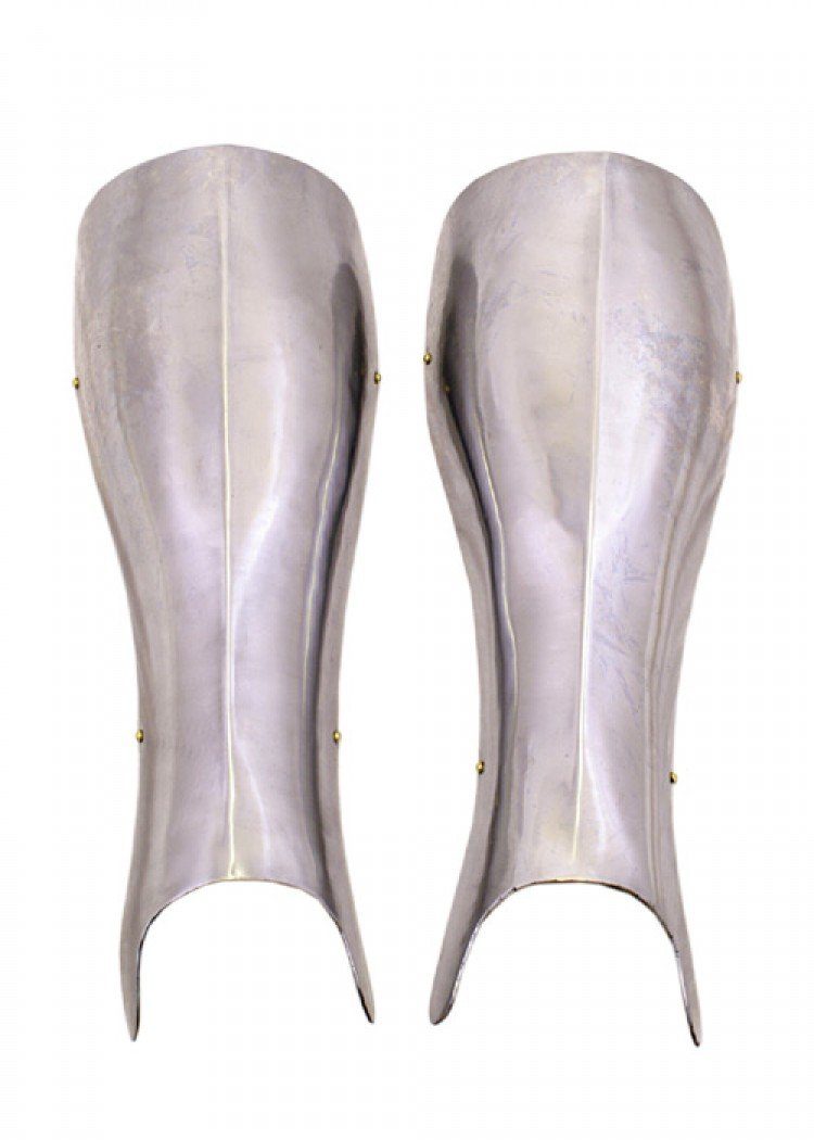 Ritter-Kostüm Beinschienen, Stahl