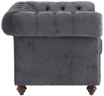 Home affaire Sessel Chesterfield B/T/H: 105/69/74 cm, mit hochwertiger Knopfheftung, auch in Leder