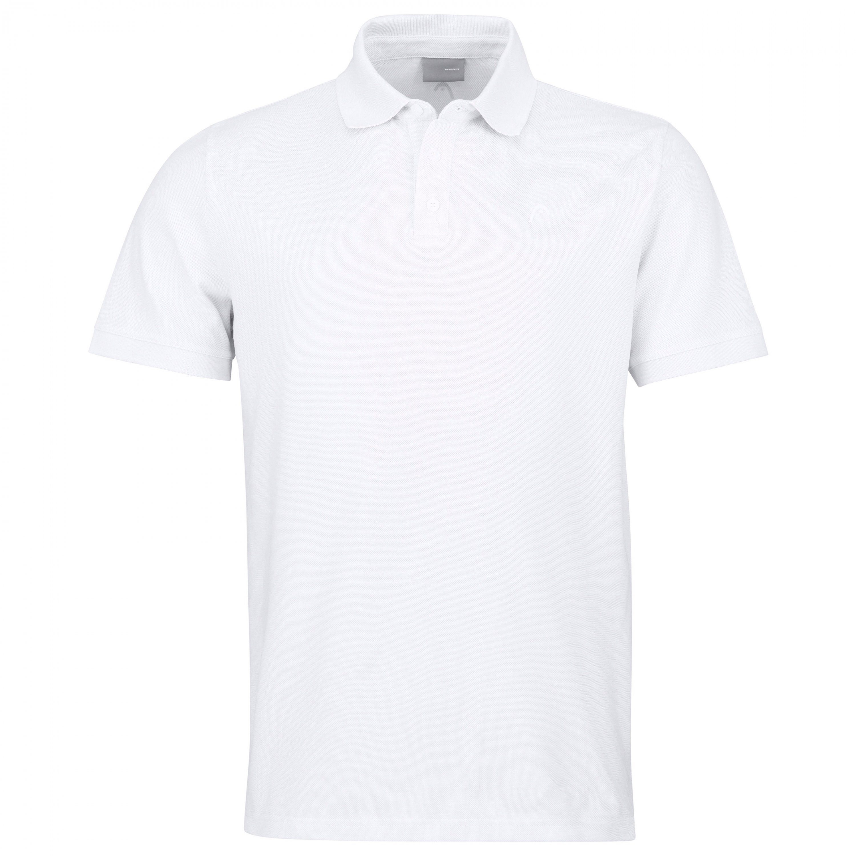 Head Tennisshirt Head Herren Polo Shirt WH white
