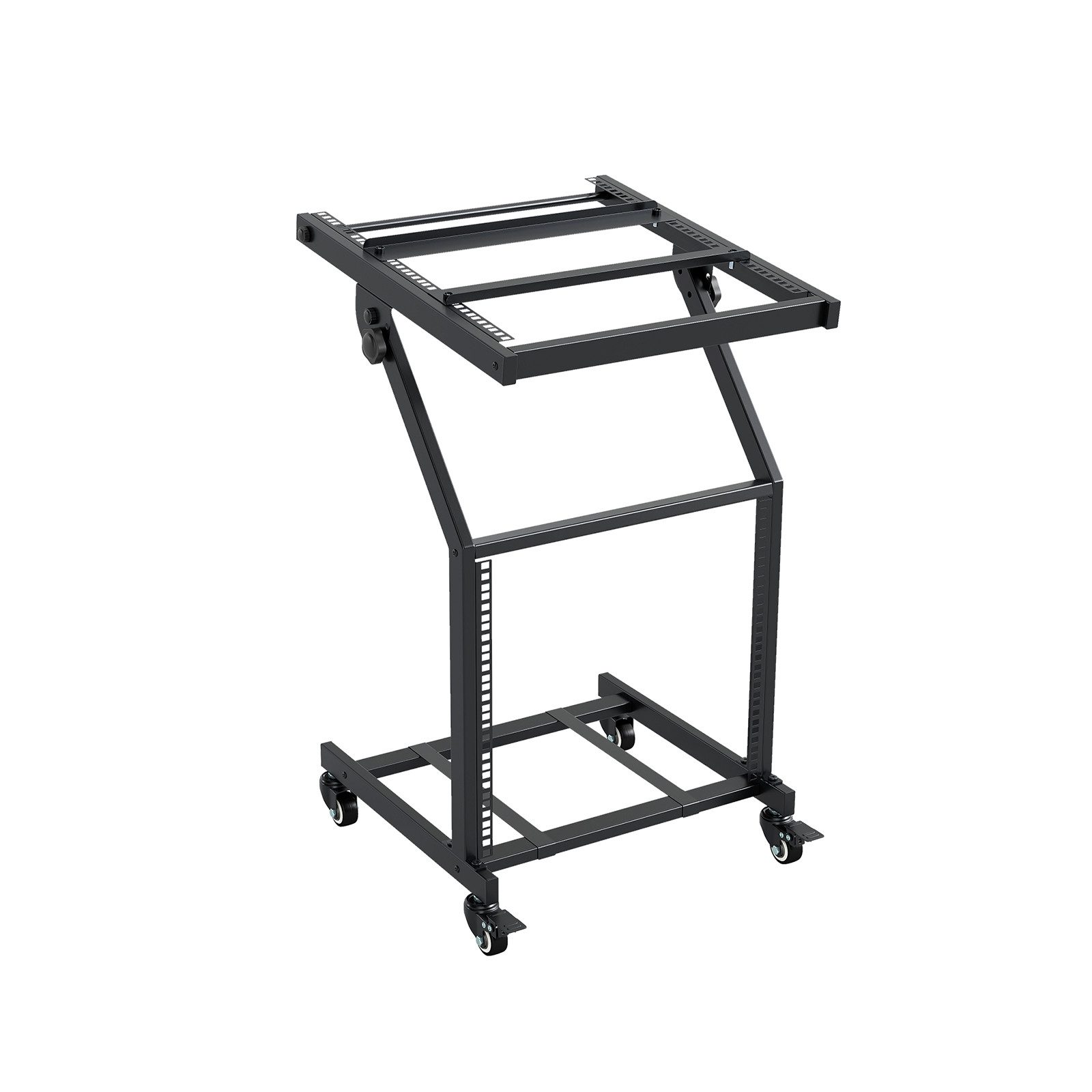 COSTWAY Regal, DJ Audioständer, 2-lagiges professionelles Audio Rack