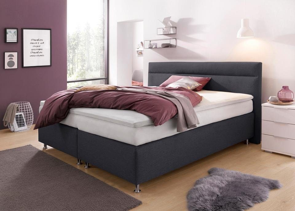Westfalia Schlafkomfort Boxspringbett wahlweise mit LED-Beleuchtung günstig online kaufen