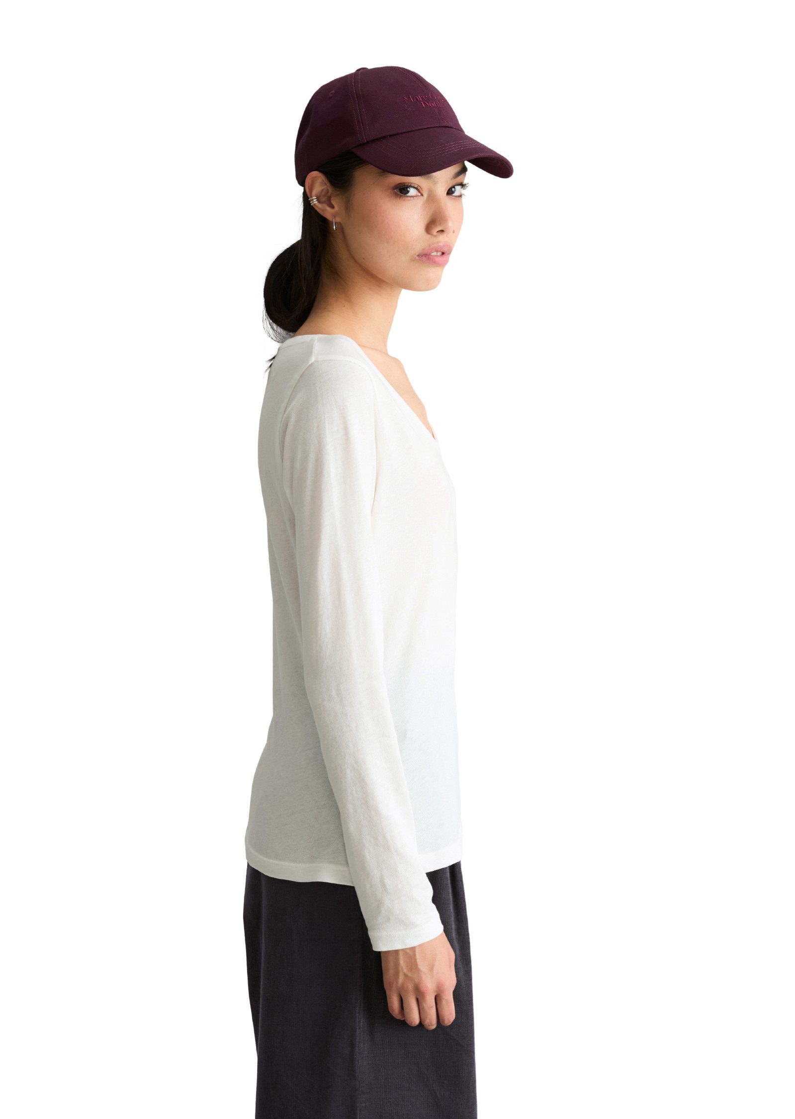 Marc O'Polo DENIM Langarmshirt aus Loose Knit Jersey – Bild 2 von 5