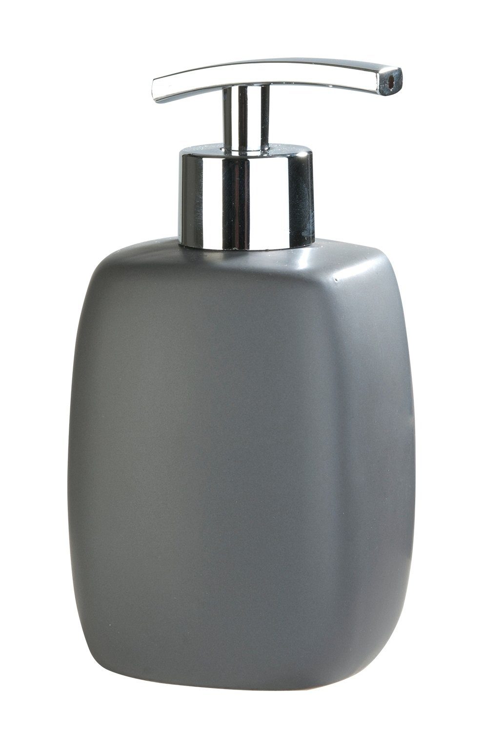 WENKO Seifenspender JOSFINA, Seifenspender, Grau, Keramik, H 15,5 cm
