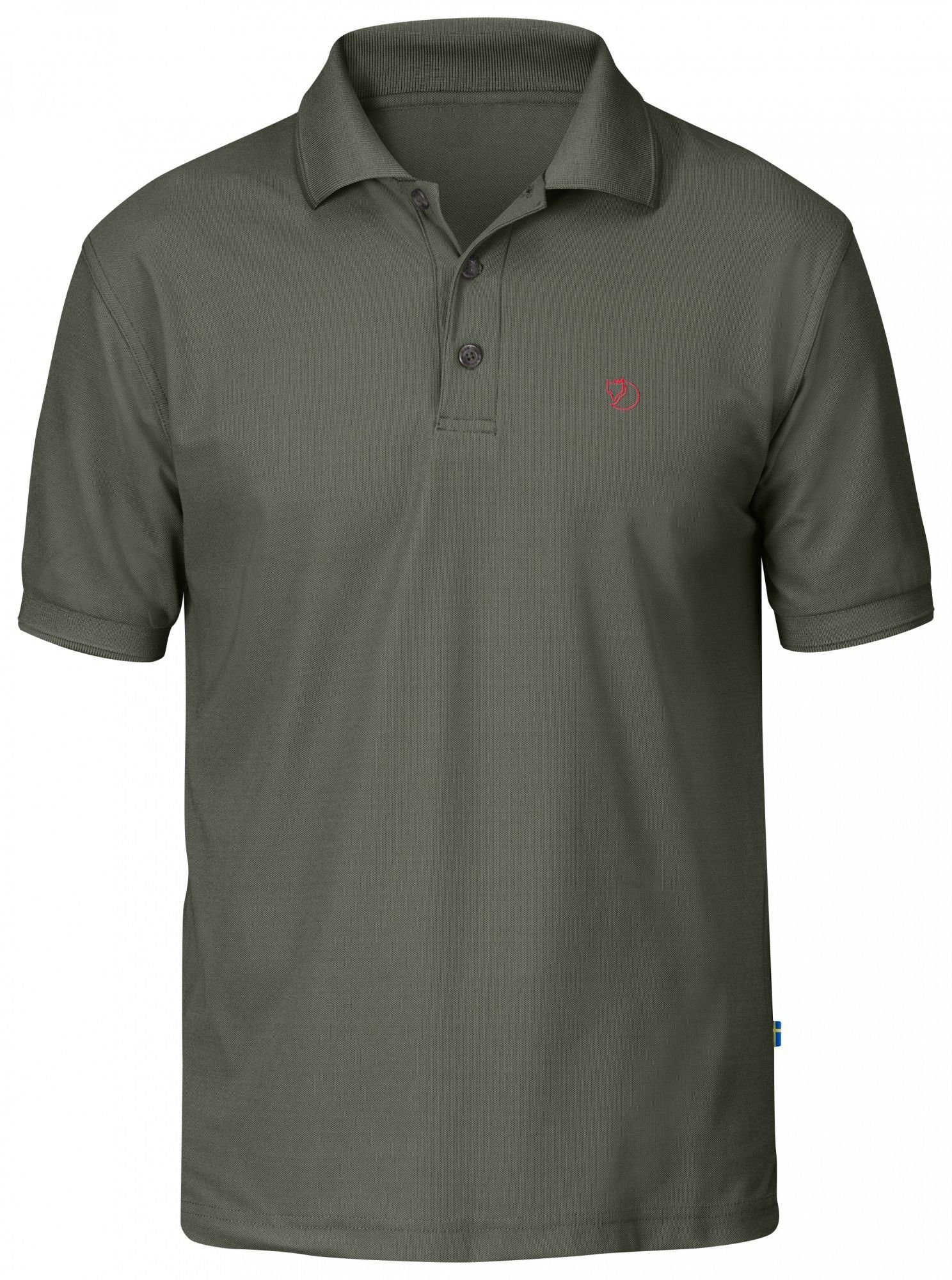 Fjällräven Poloshirt Fjällräven M Shirt Herren Blue Grey Pique Crowley